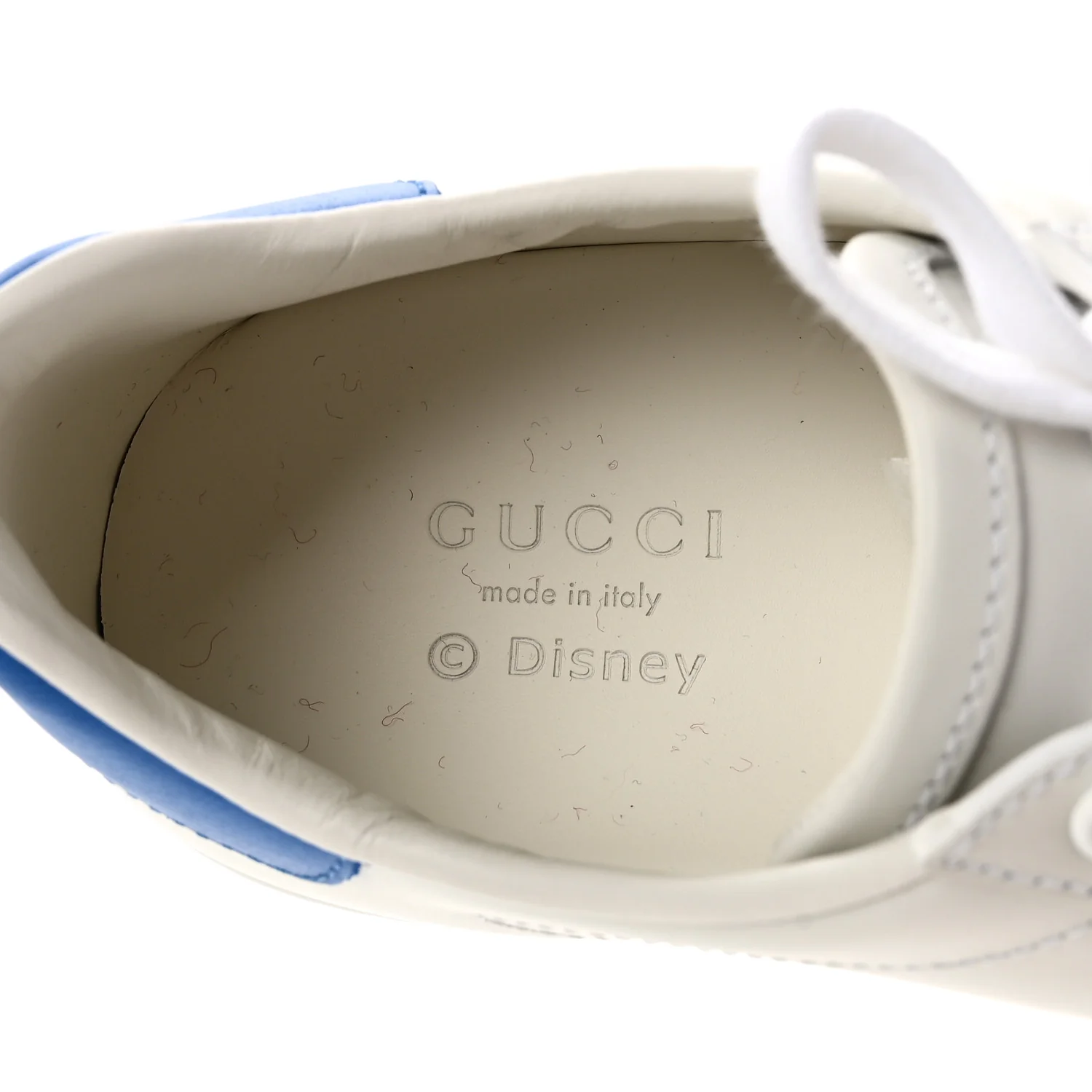 X DISNEY Calfskin Miro Soft Donald Duck Womens Ace Sneakers 37 White Bright Splash - Image 9