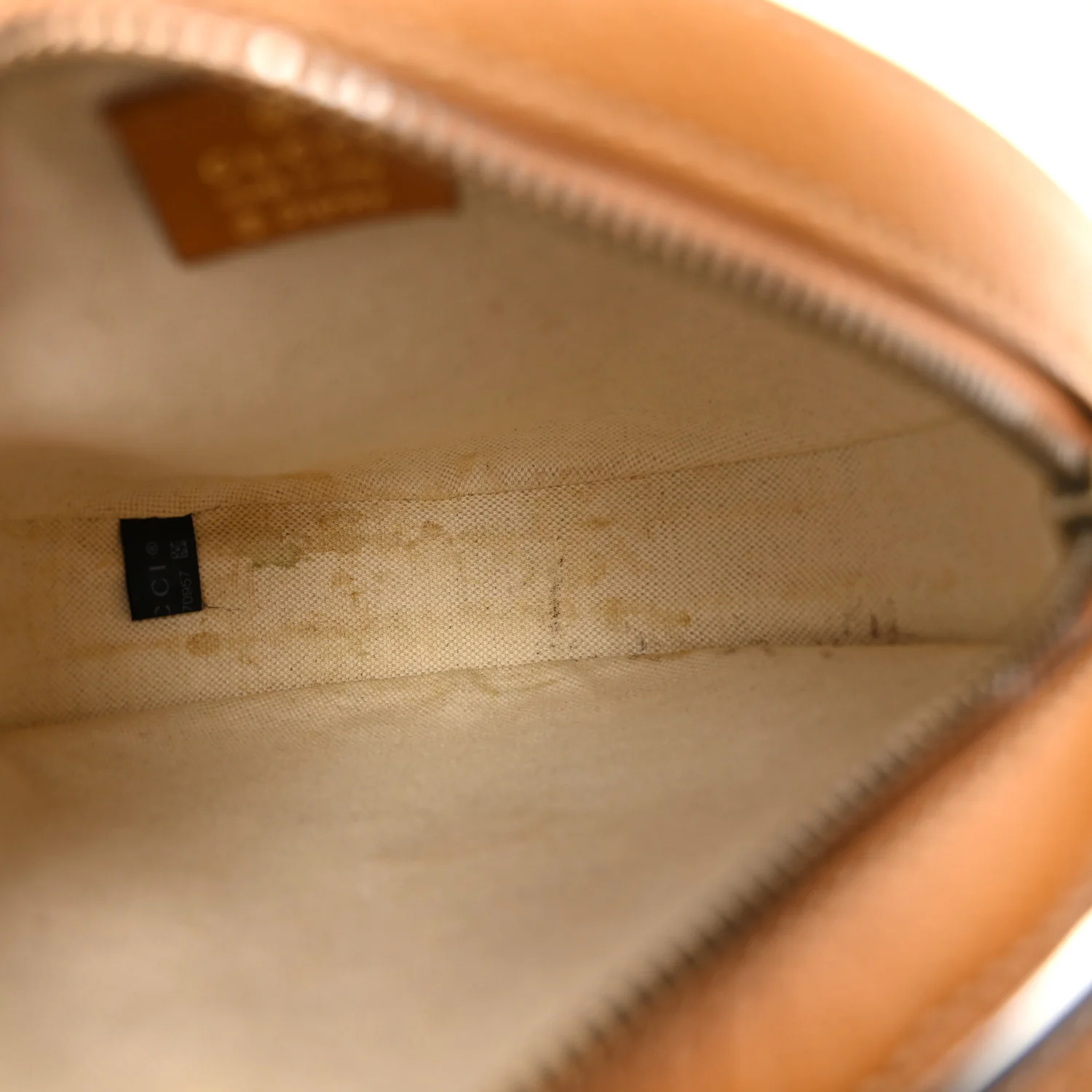 X DISNEY Mini Vintage GG Supreme Monogram Mickey Mouse Round Shoulder Bag Beige Vintage Sun Oil - Image 5