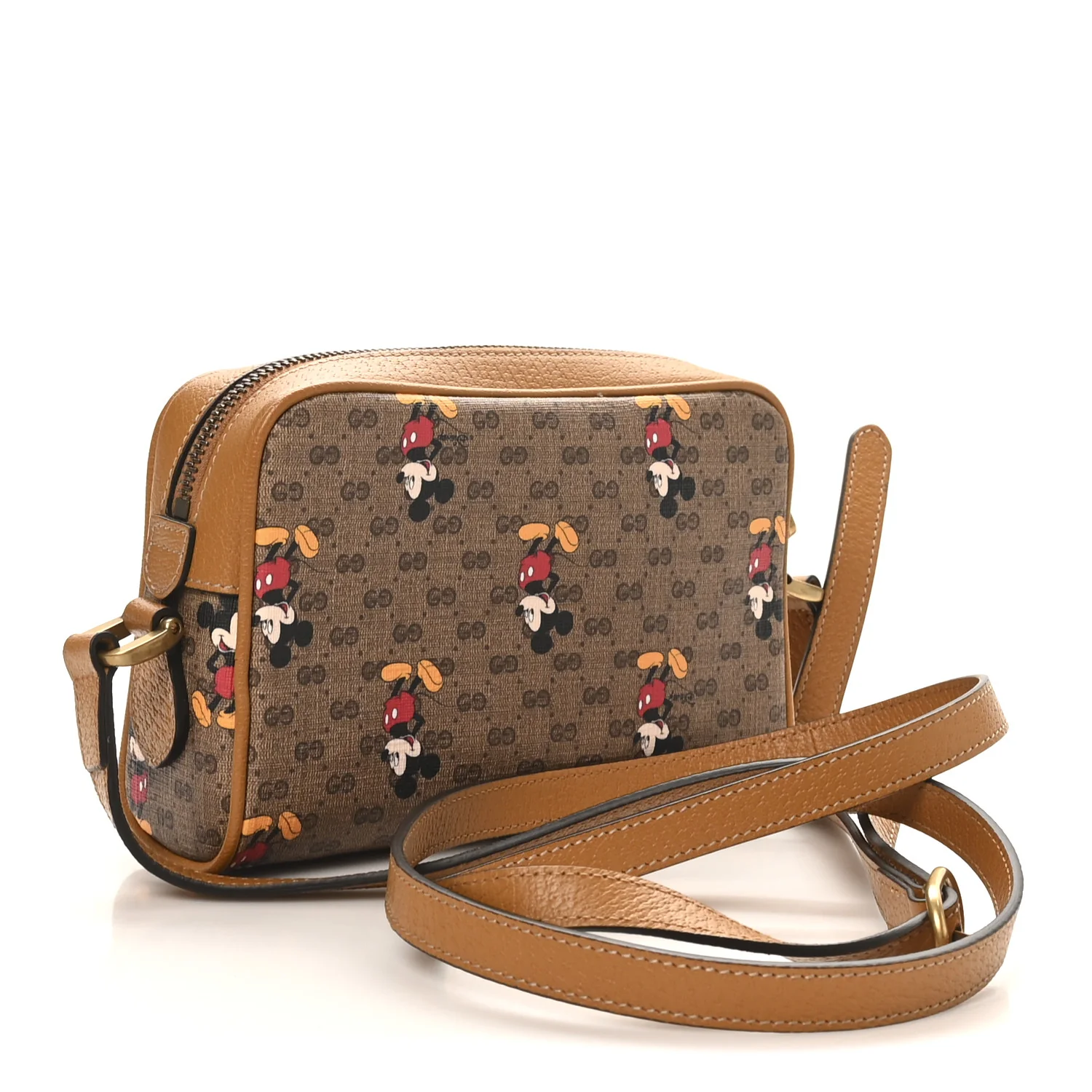X DISNEY Mini Vintage GG Supreme Monogram Mickey Mouse Shoulder Bag Beige Vintage Sun Oil - Image 3