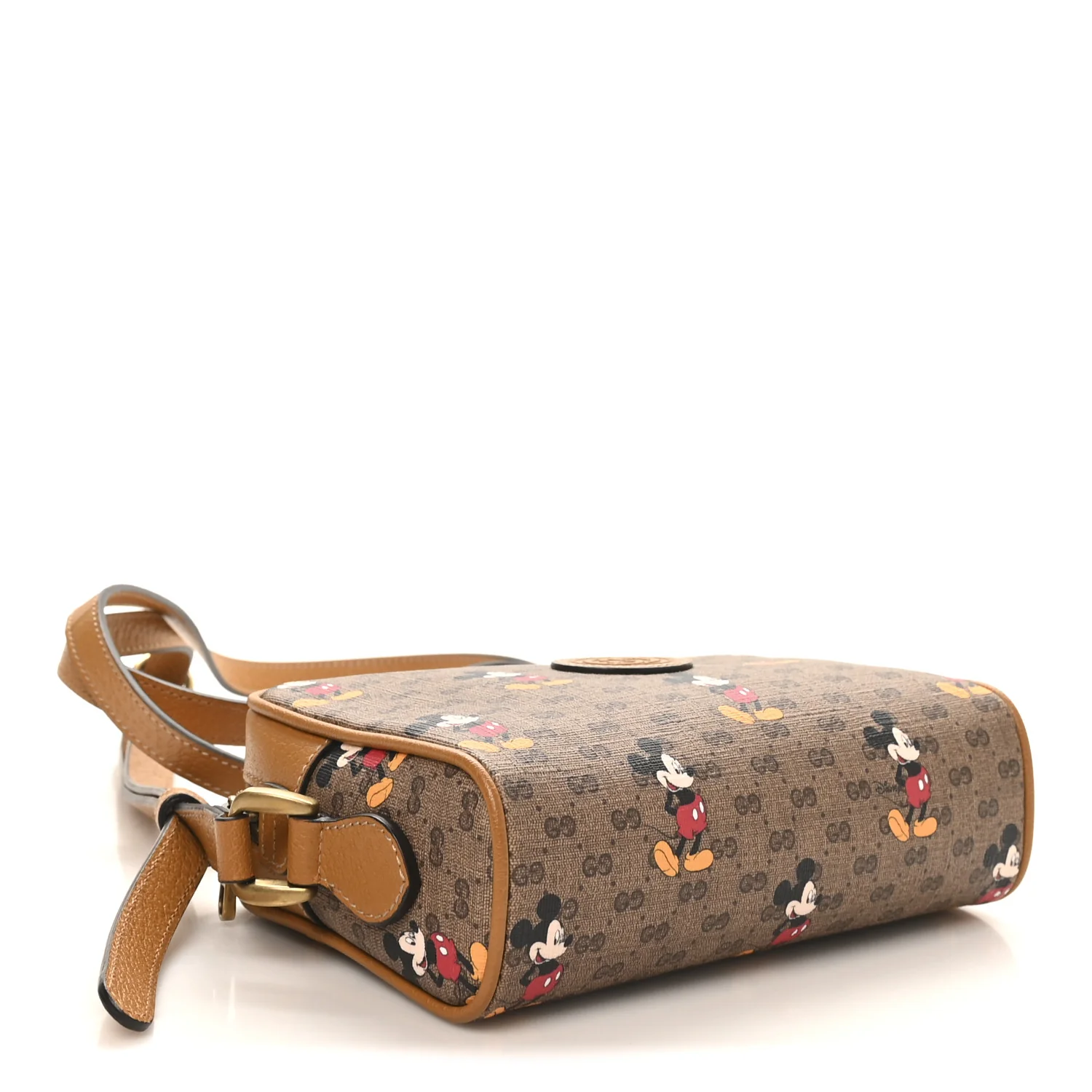 X DISNEY Mini Vintage GG Supreme Monogram Mickey Mouse Shoulder Bag Beige Vintage Sun Oil - Image 4