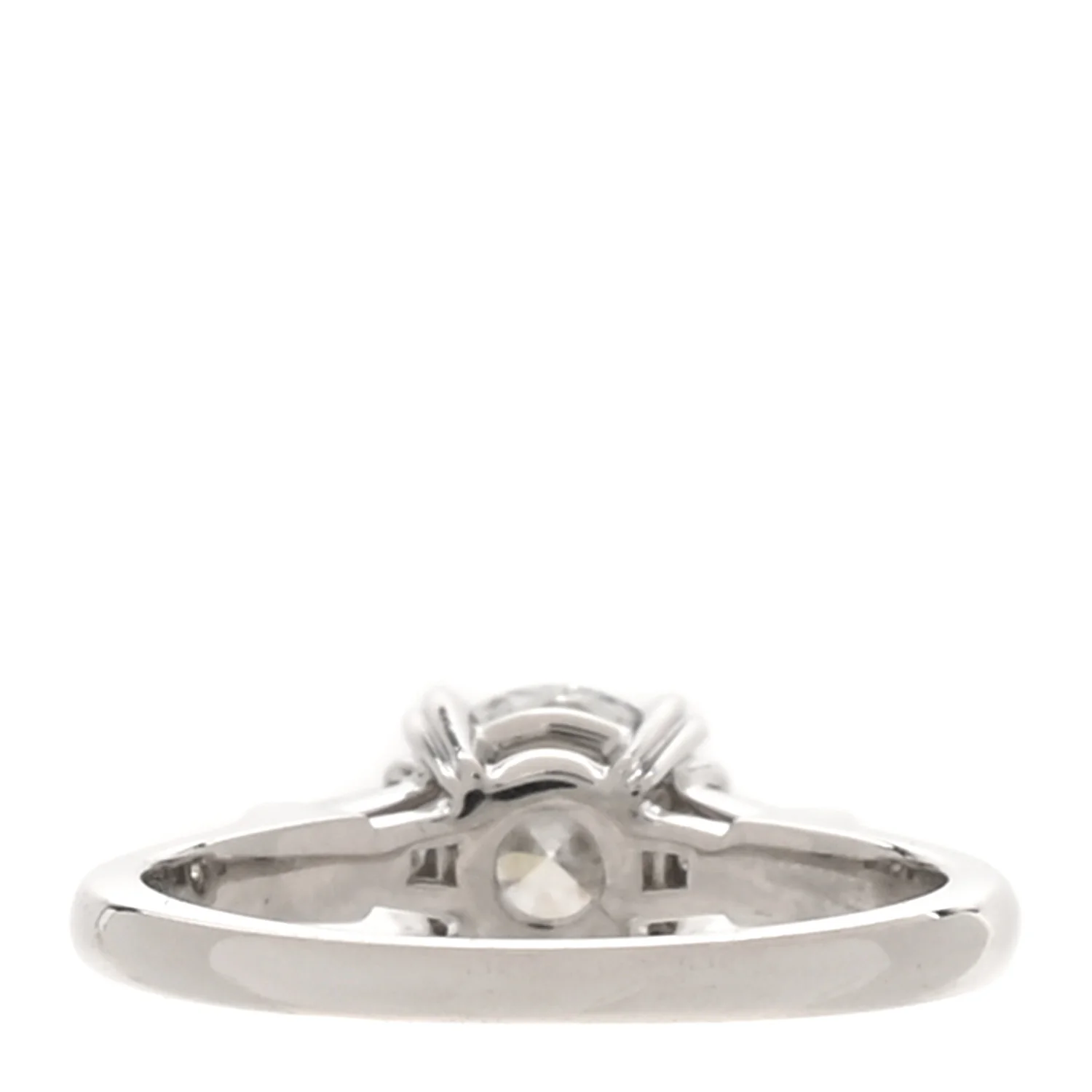 Platinum Diamond 1.02ct Classic Winston Round Brilliant Engagement Ring 50 5.25 - Image 3