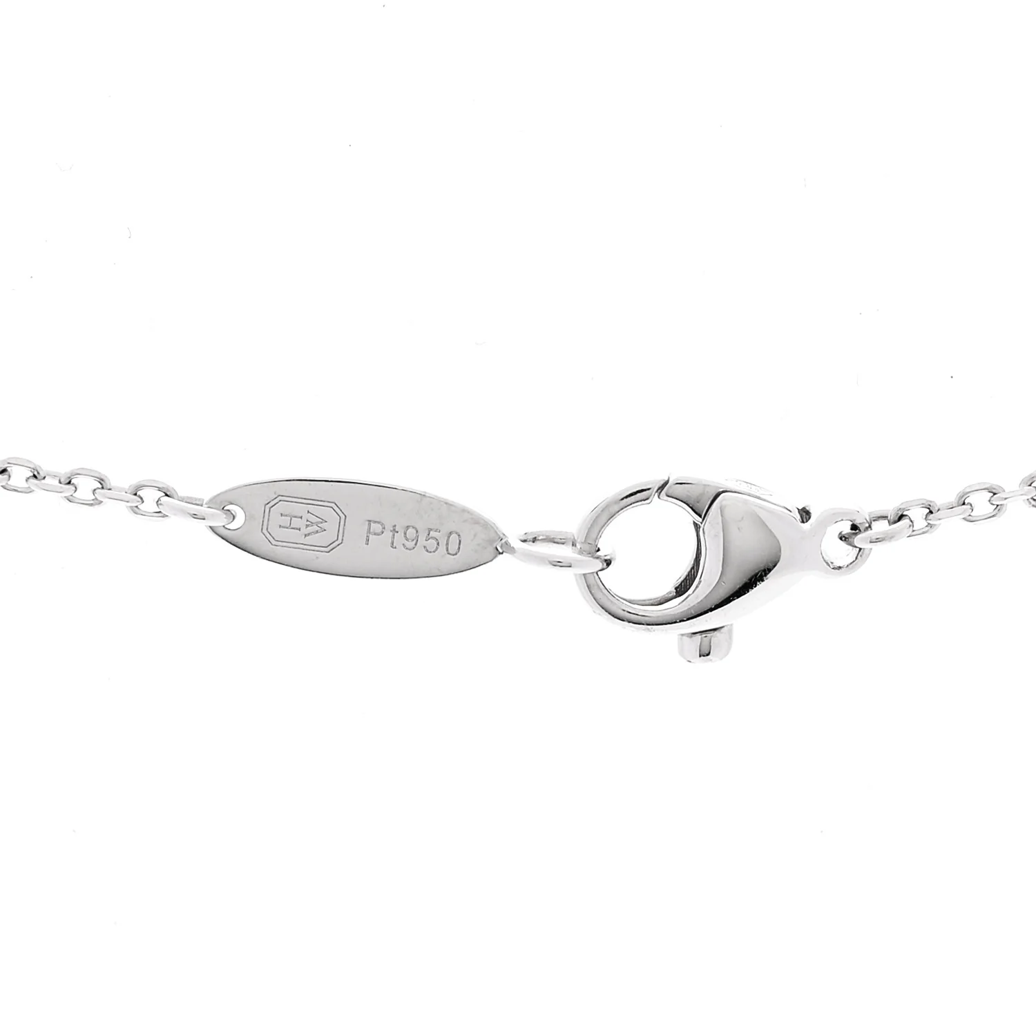 Platinum Diamond Ruby HW Logo Pendant Necklace - Image 4