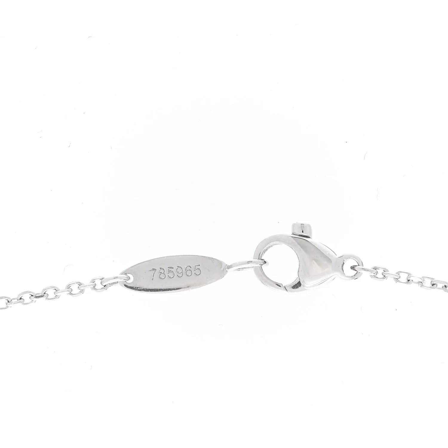Platinum Diamond Ruby HW Logo Pendant Necklace - Image 5