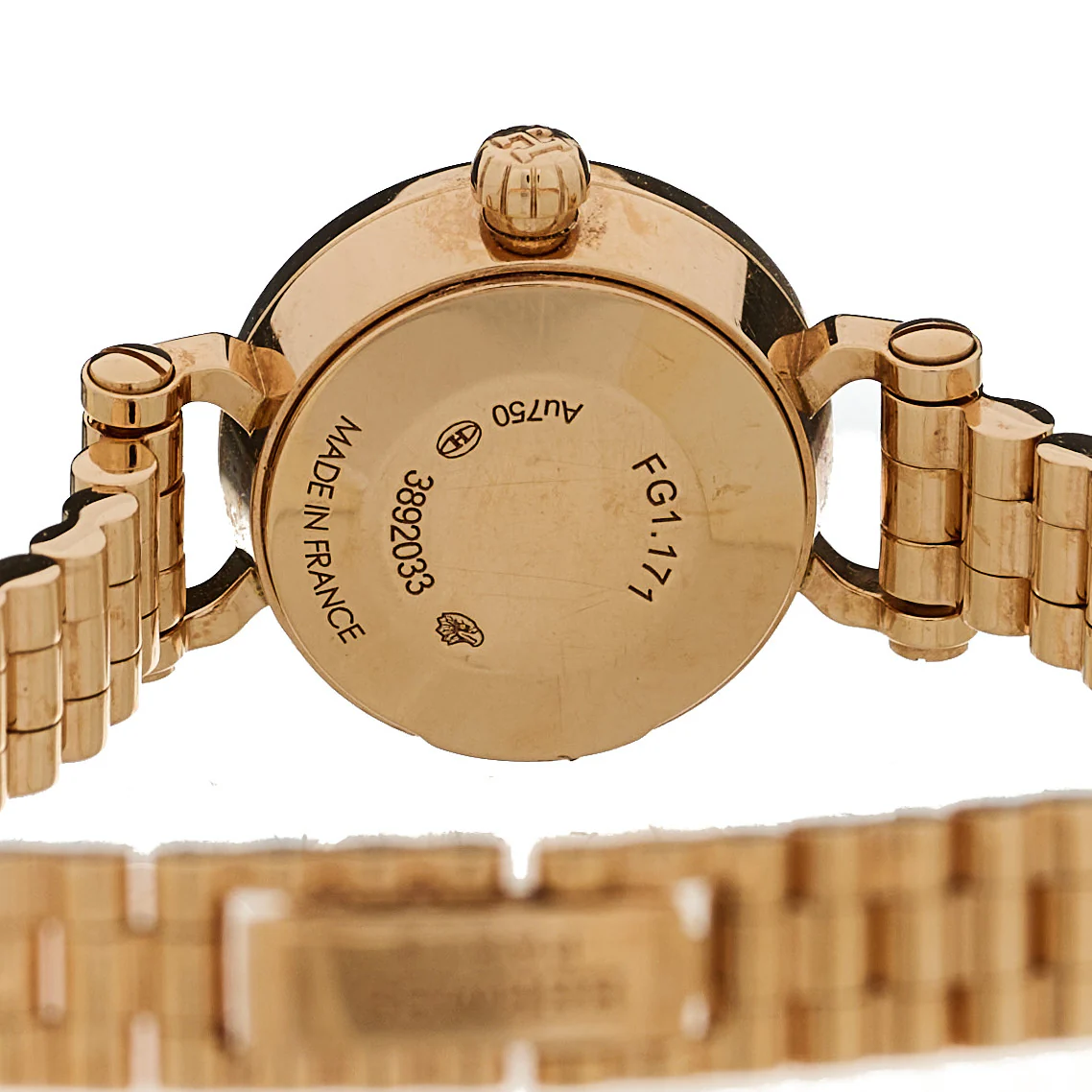 18K Rose Gold Diamond Bezel 16mm Faubourg Quartz Watch - Image 3