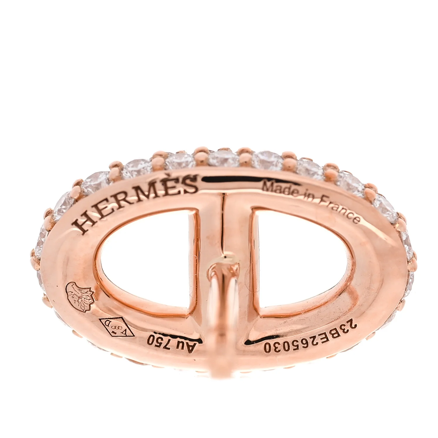 18K Rose Gold Diamond New Farandole Earrings - Image 4