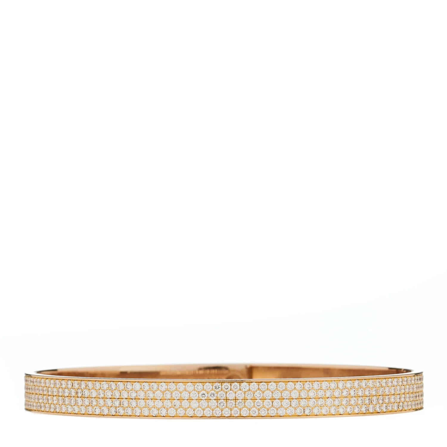 18K Rose Gold Diamond PM Kelly Full Pave Bracelet SH - Image 2