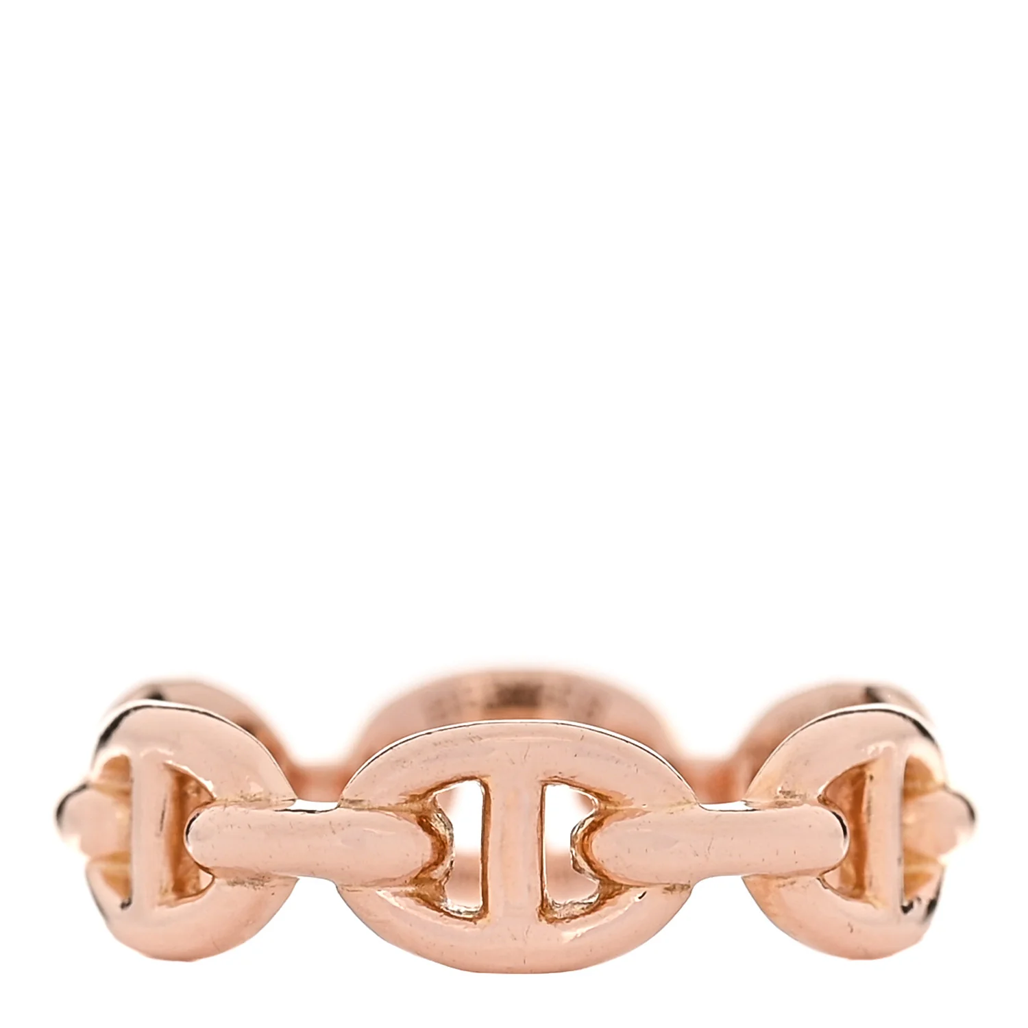 18K Rose Gold PM Chaine d'Ancre Enchainee Ring 52 6