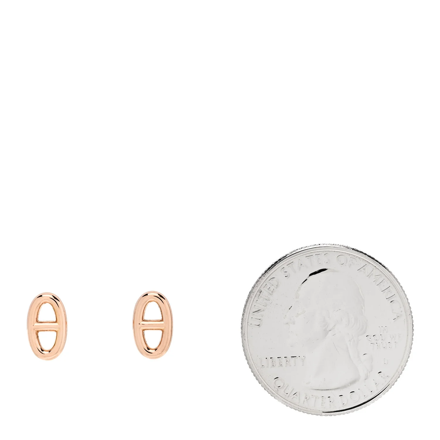 18K Rose Gold TPM Farandole Stud Earrings - Image 2