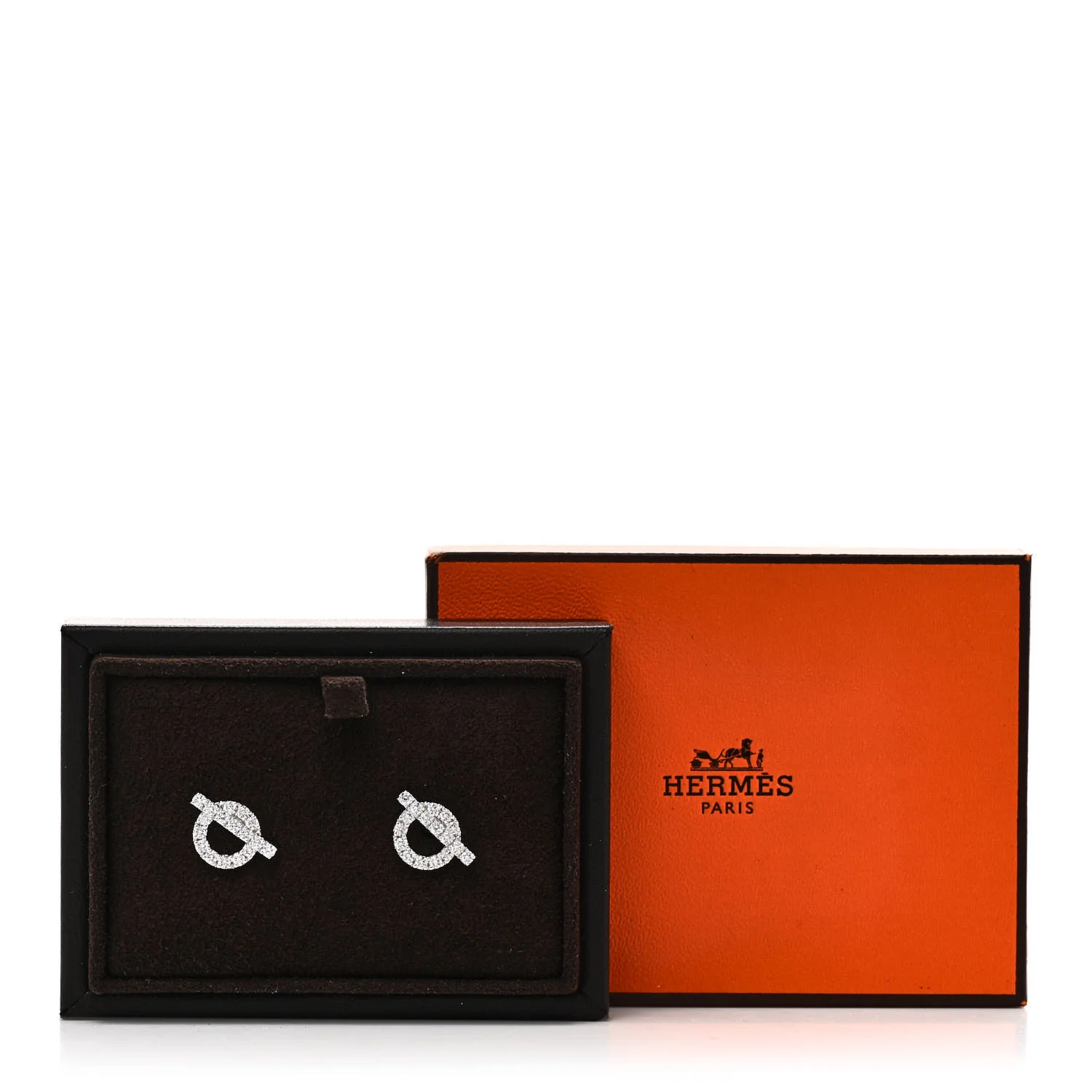 18K White Gold Diamond Finesse Earrings - Image 6