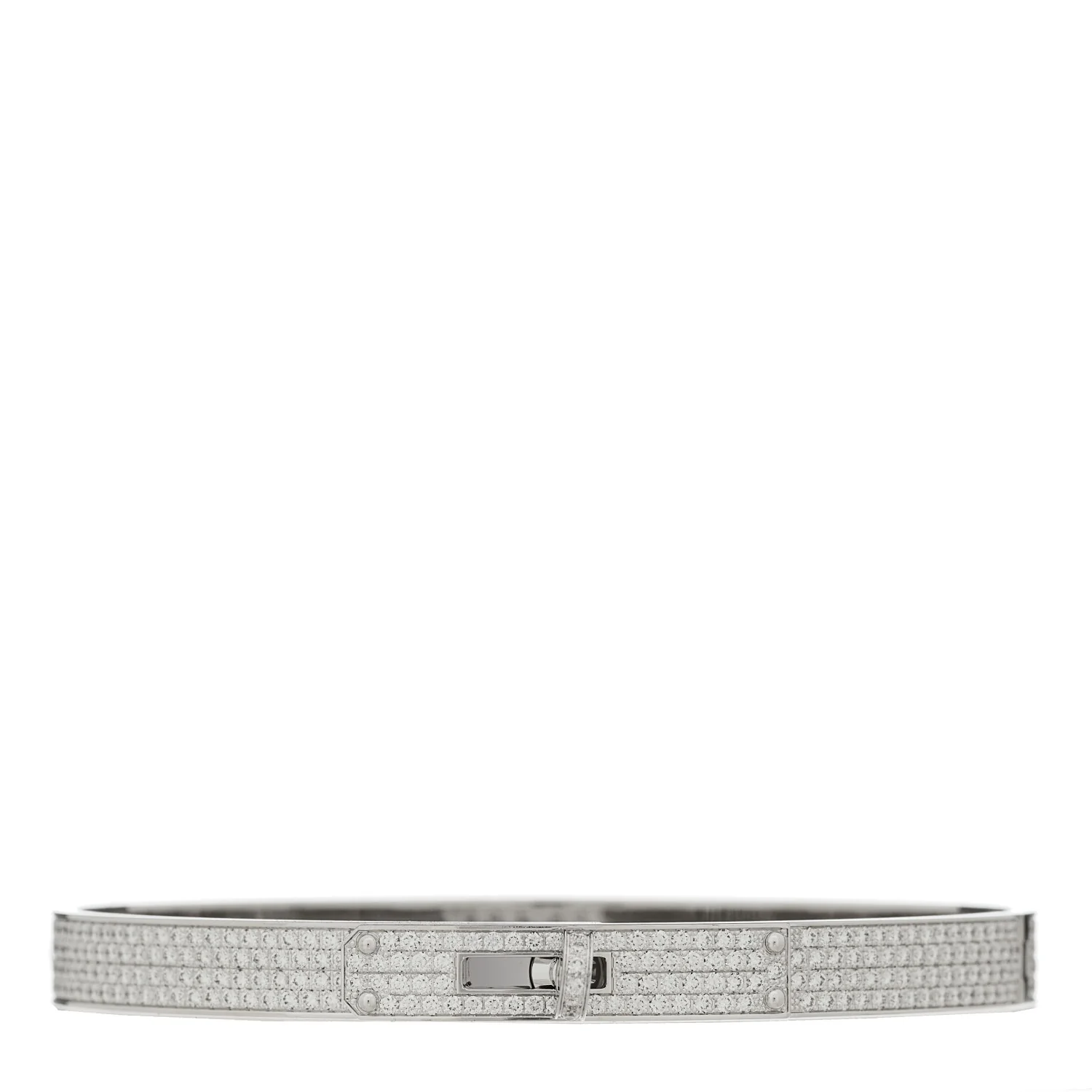 18K White Gold Diamond Kelly Full Pave Bracelet SH