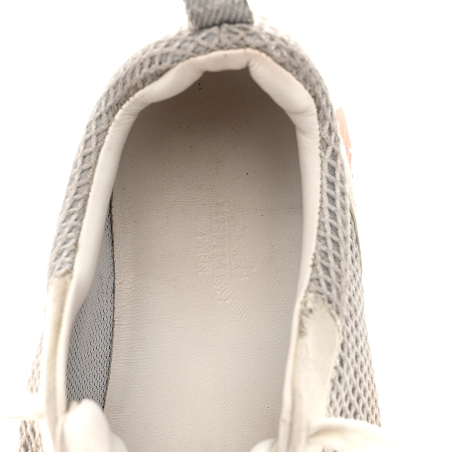 Air Mesh Suede Goatskin Bouncing Sneakers 35 Gris Lulea White - Image 7