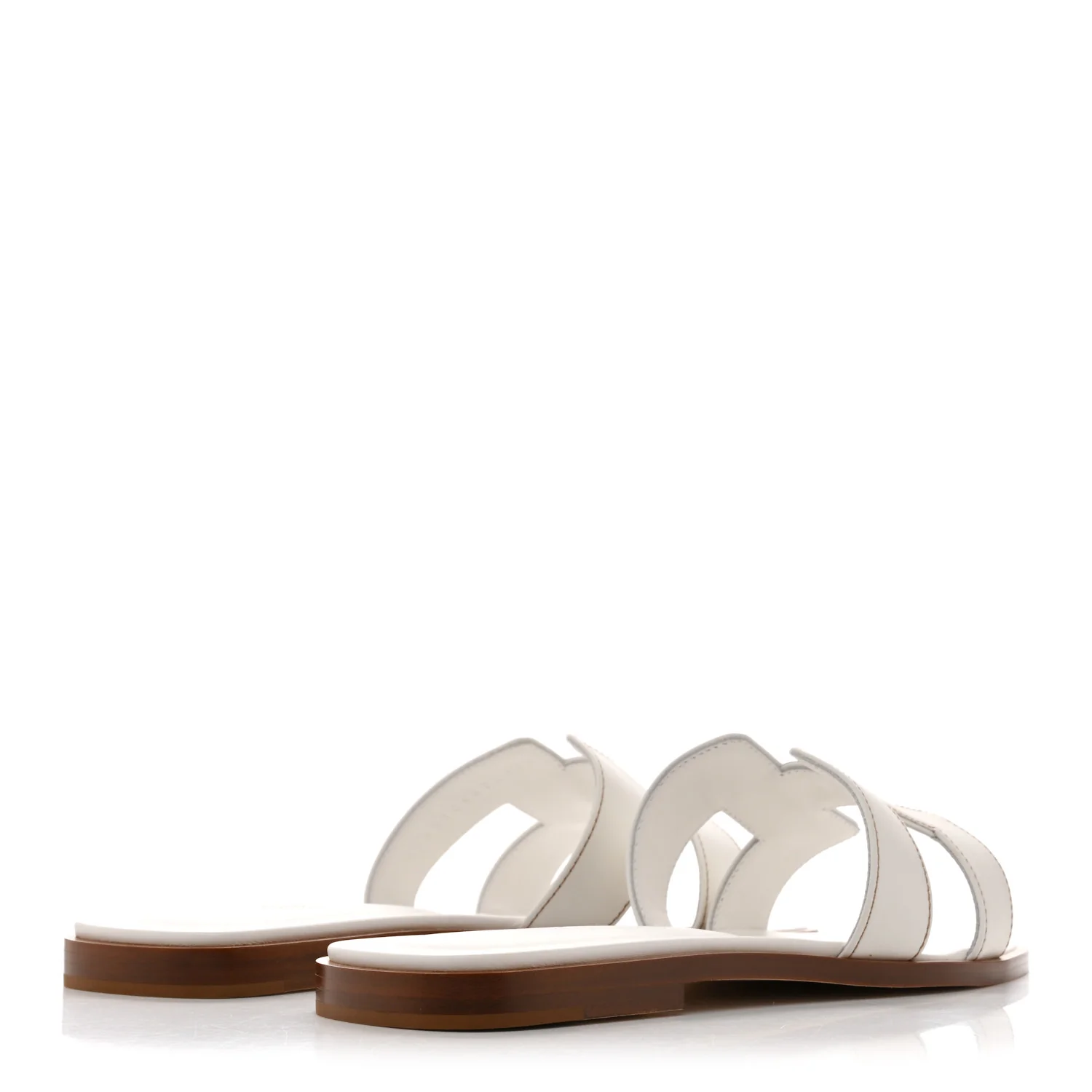 Box Calfskin Oran Sandals 38 White - Image 5