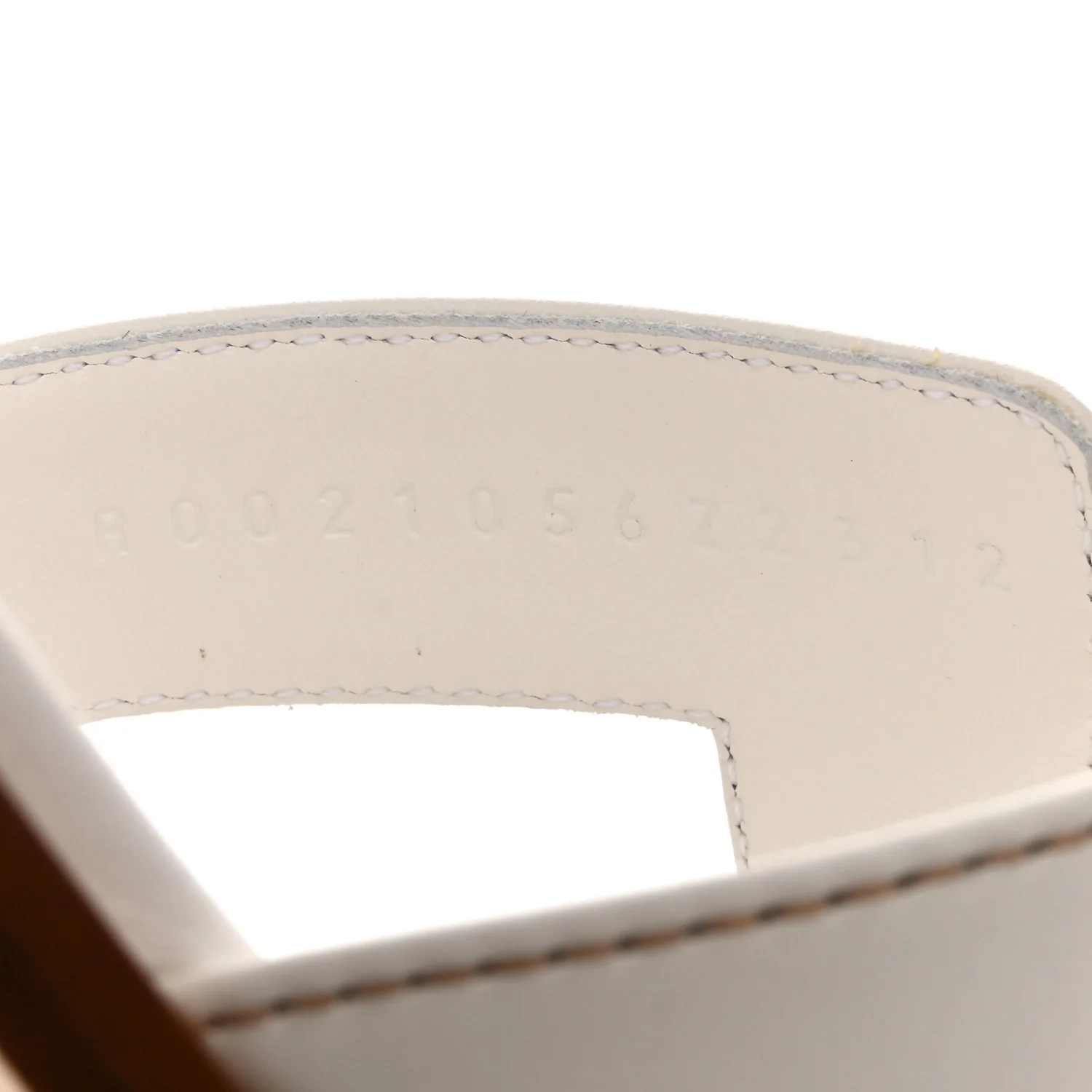 Box Calfskin Oran Sandals 38 White - Image 9