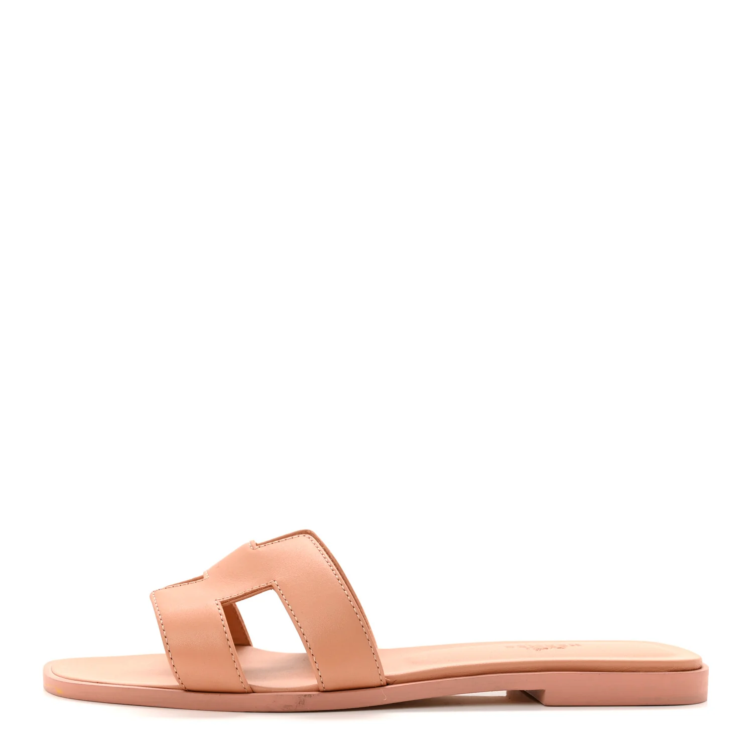 Box Calfskin Oran Sandals 38.5 Granit Rose