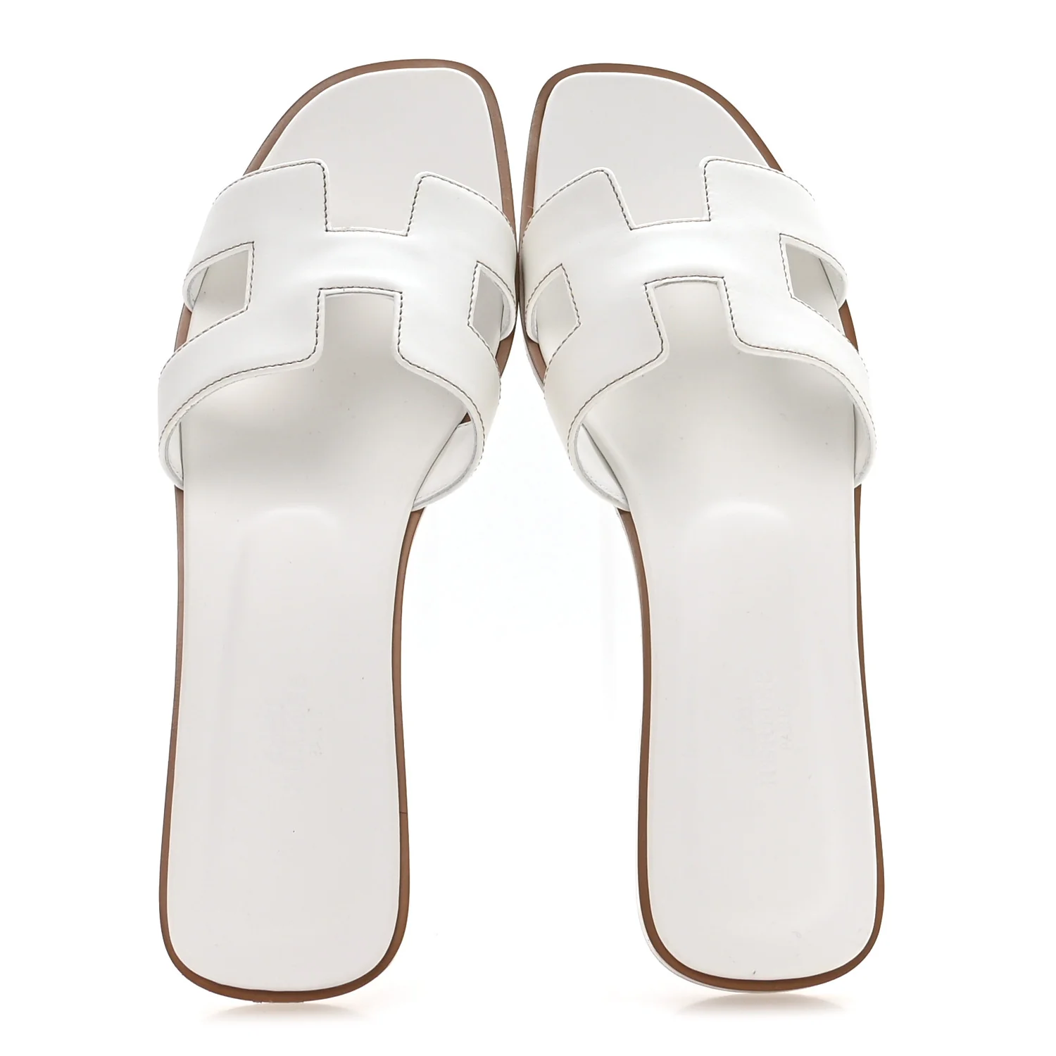 Box Calfskin Oran Sandals 39.5 White - Image 2