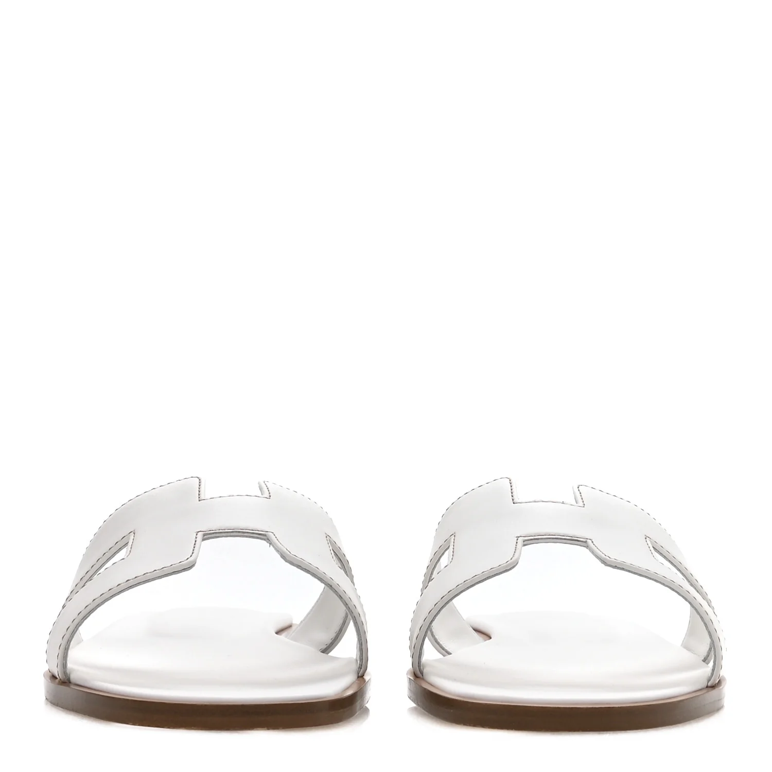 Box Calfskin Oran Sandals 39.5 White - Image 3