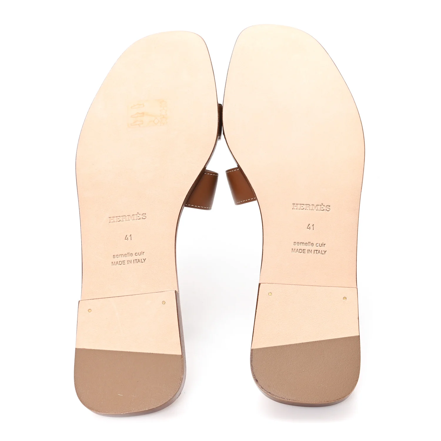 Box Calfskin Oran Sandals 41 Gold - Image 6