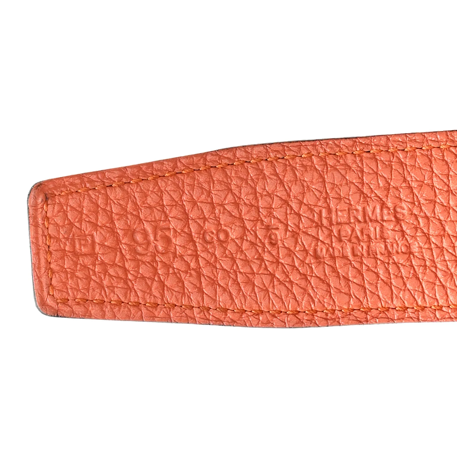 Box Togo 32mm Martelee Constance Belt 95 38 Black Orange - Image 3