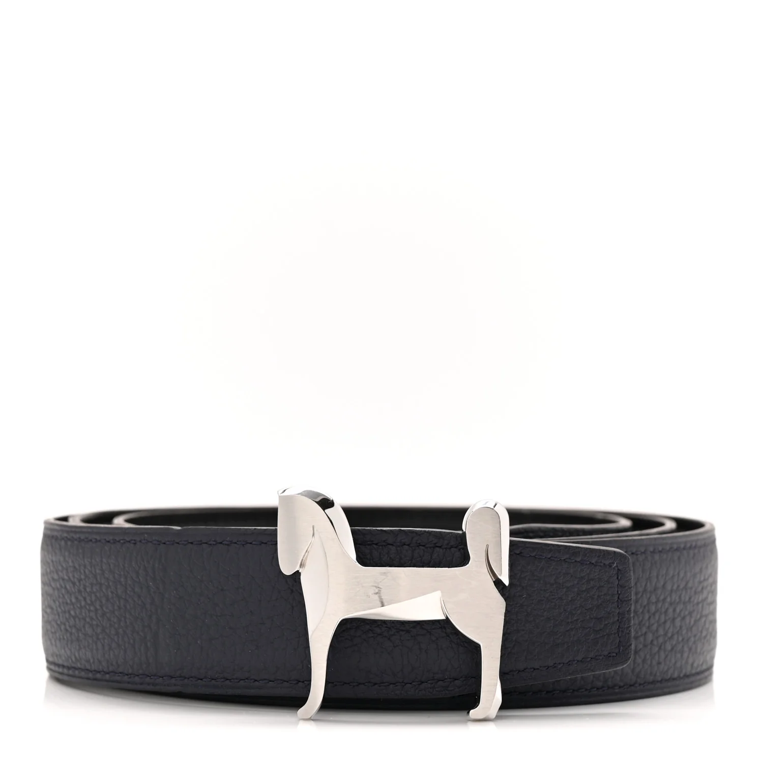 Box Togo 32mm Panache Belt 105 42 Black Bleu de Prusse