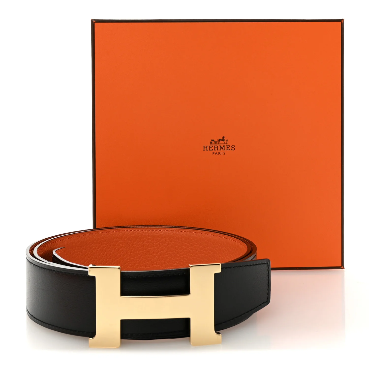 Box Togo 38mm Constance H Belt 95 38 Black Orange - Image 7