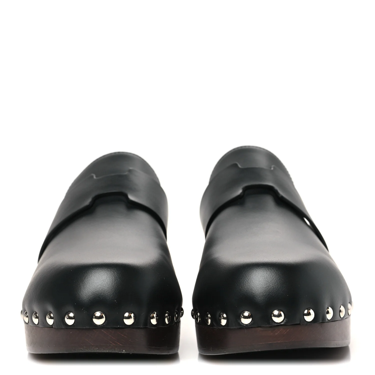 Calfskin Calya Mules 38 Black - Image 3