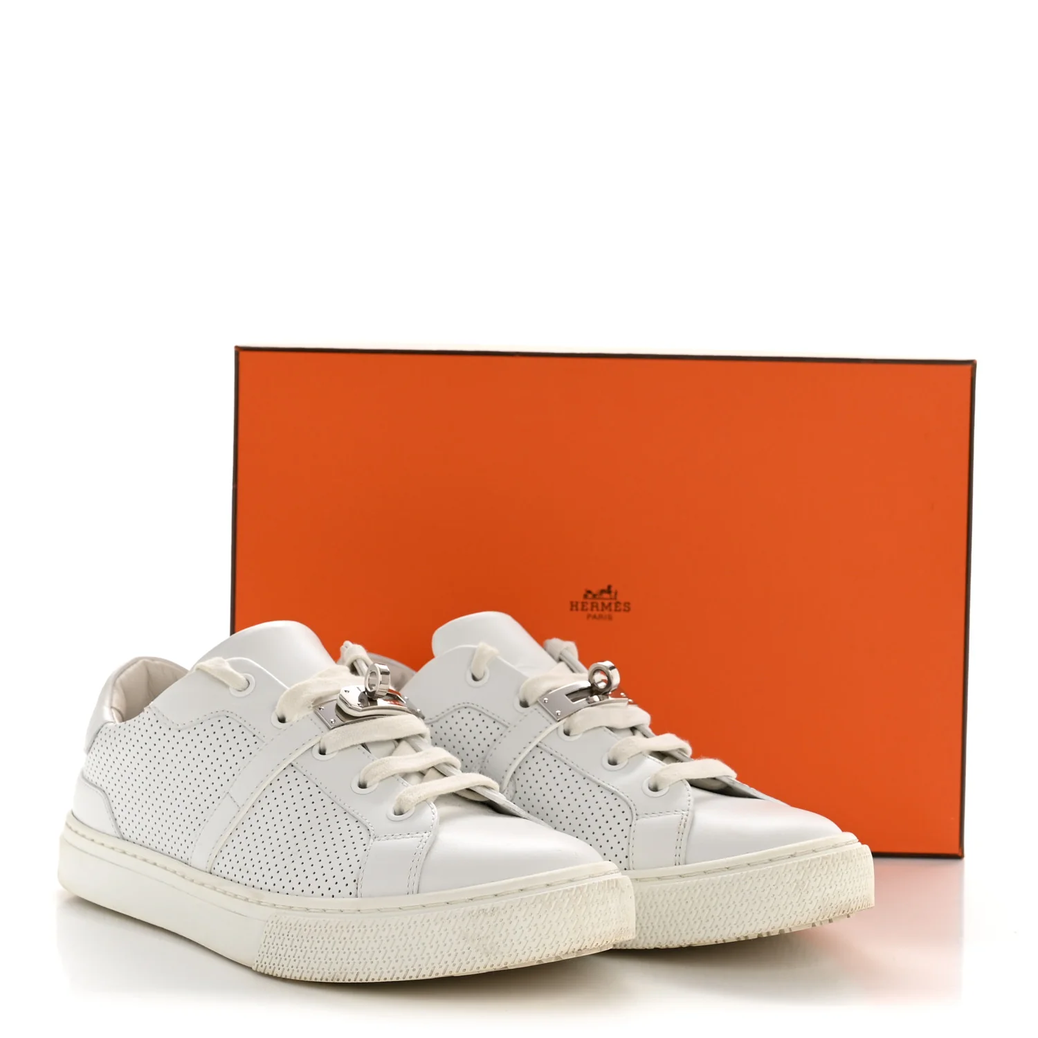 Calfskin Day Sneakers 37 White - Image 10