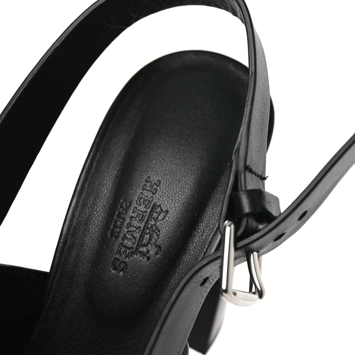 Calfskin Eris 90 Sandals 37 Black - Image 11