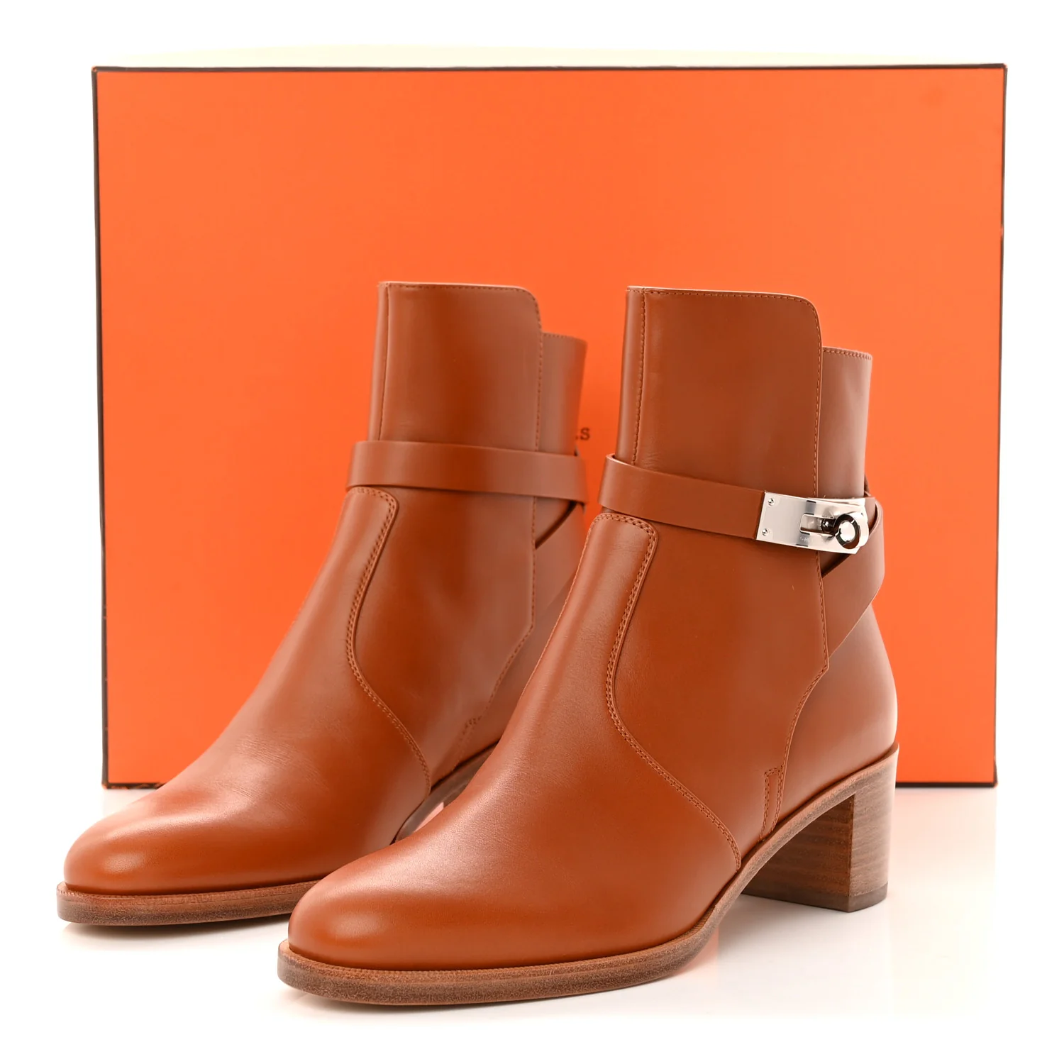 Calfskin Frenchie 50 Ankle Boots 37 Naturel - Image 10