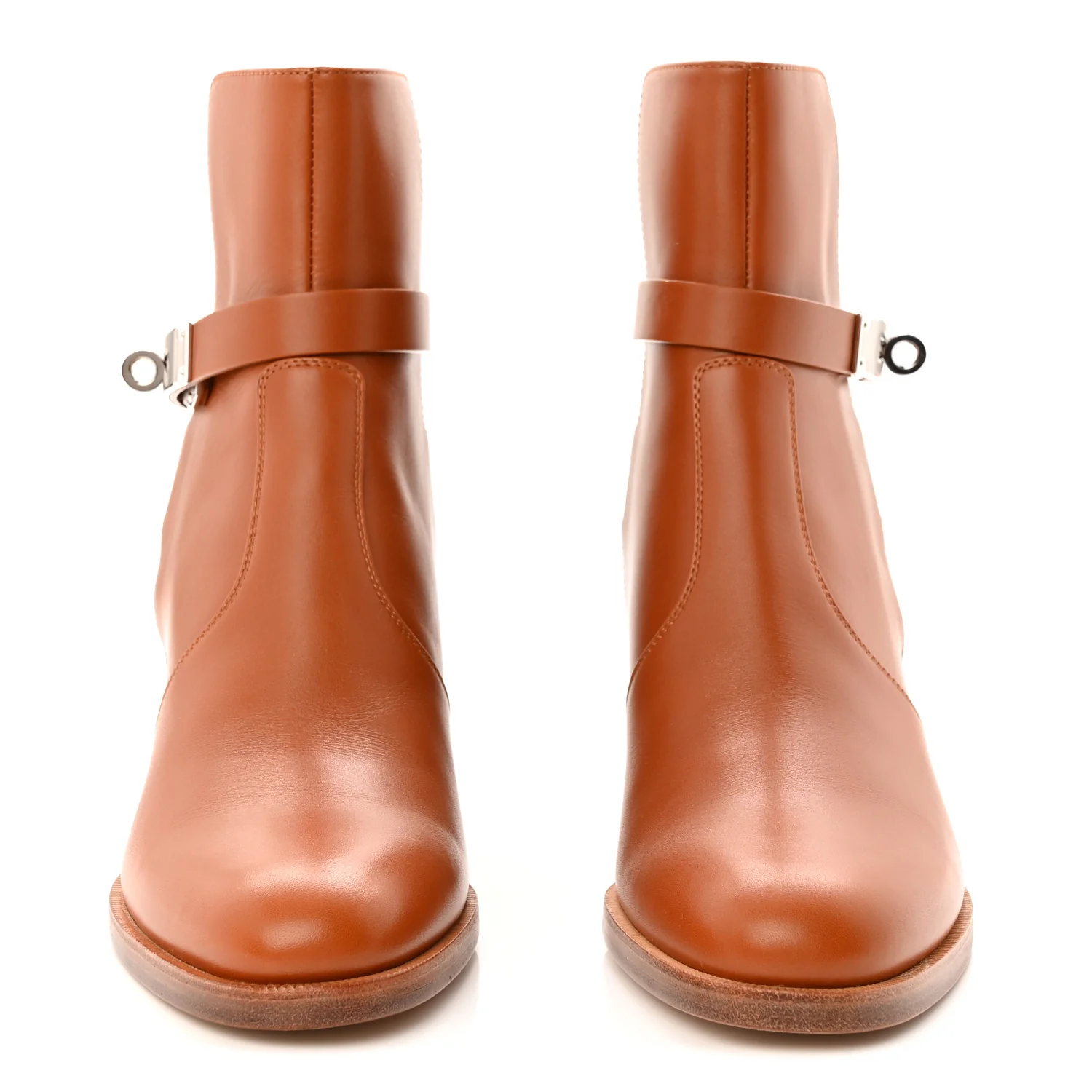 Calfskin Frenchie 50 Ankle Boots 37 Naturel - Image 2