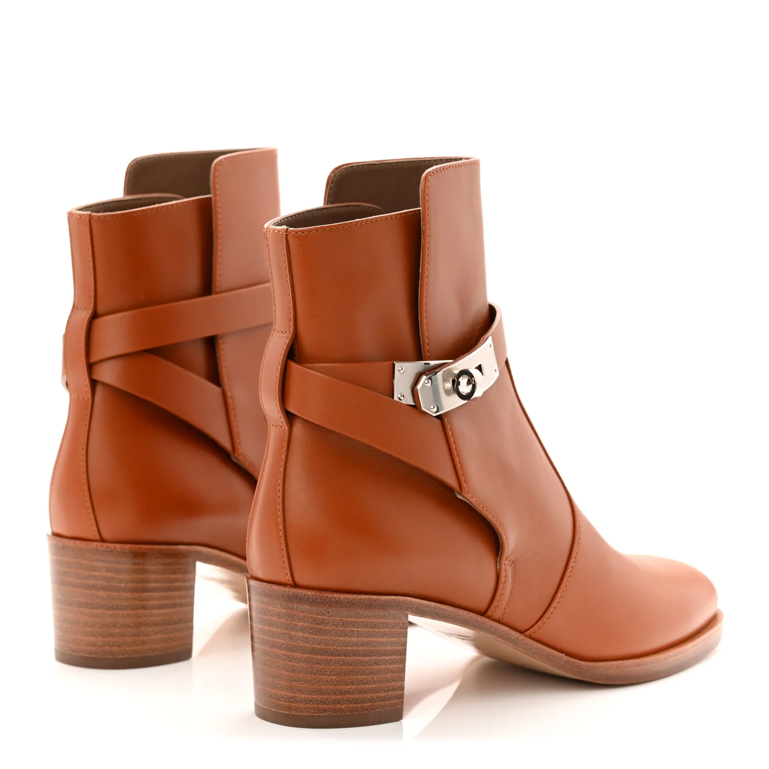 Calfskin Frenchie 50 Ankle Boots 37 Naturel - Image 4