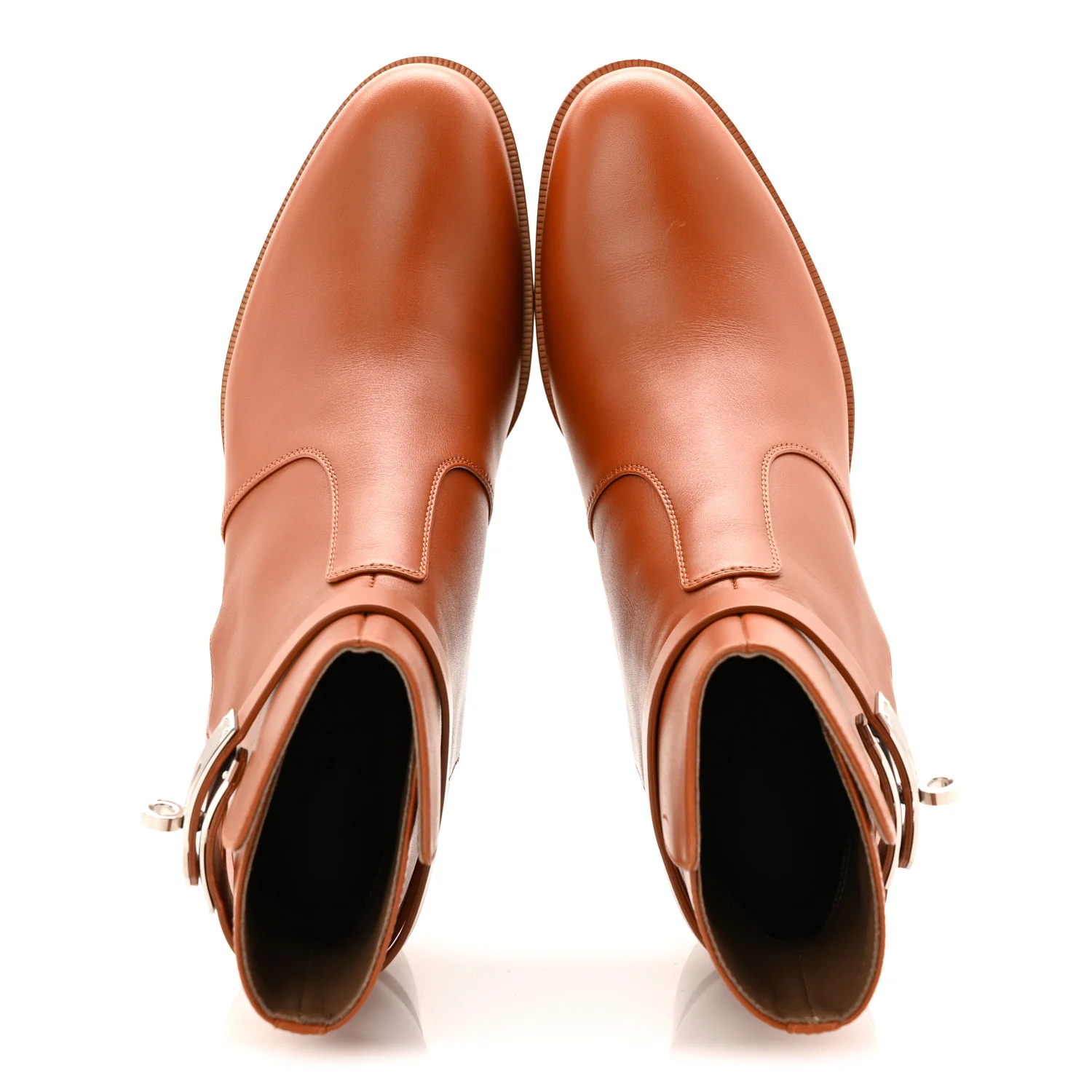 Calfskin Frenchie 50 Ankle Boots 37 Naturel - Image 5