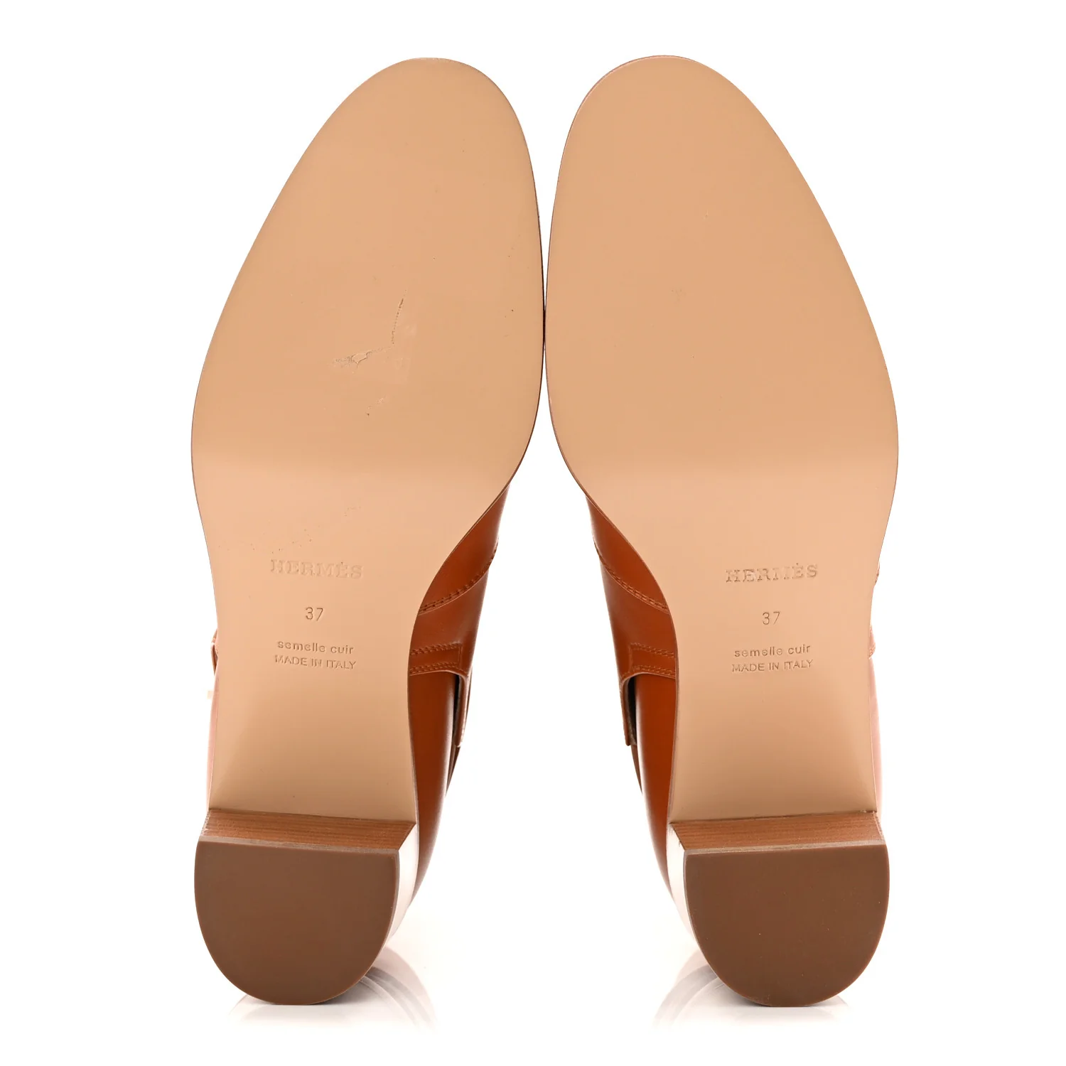 Calfskin Frenchie 50 Ankle Boots 37 Naturel - Image 6