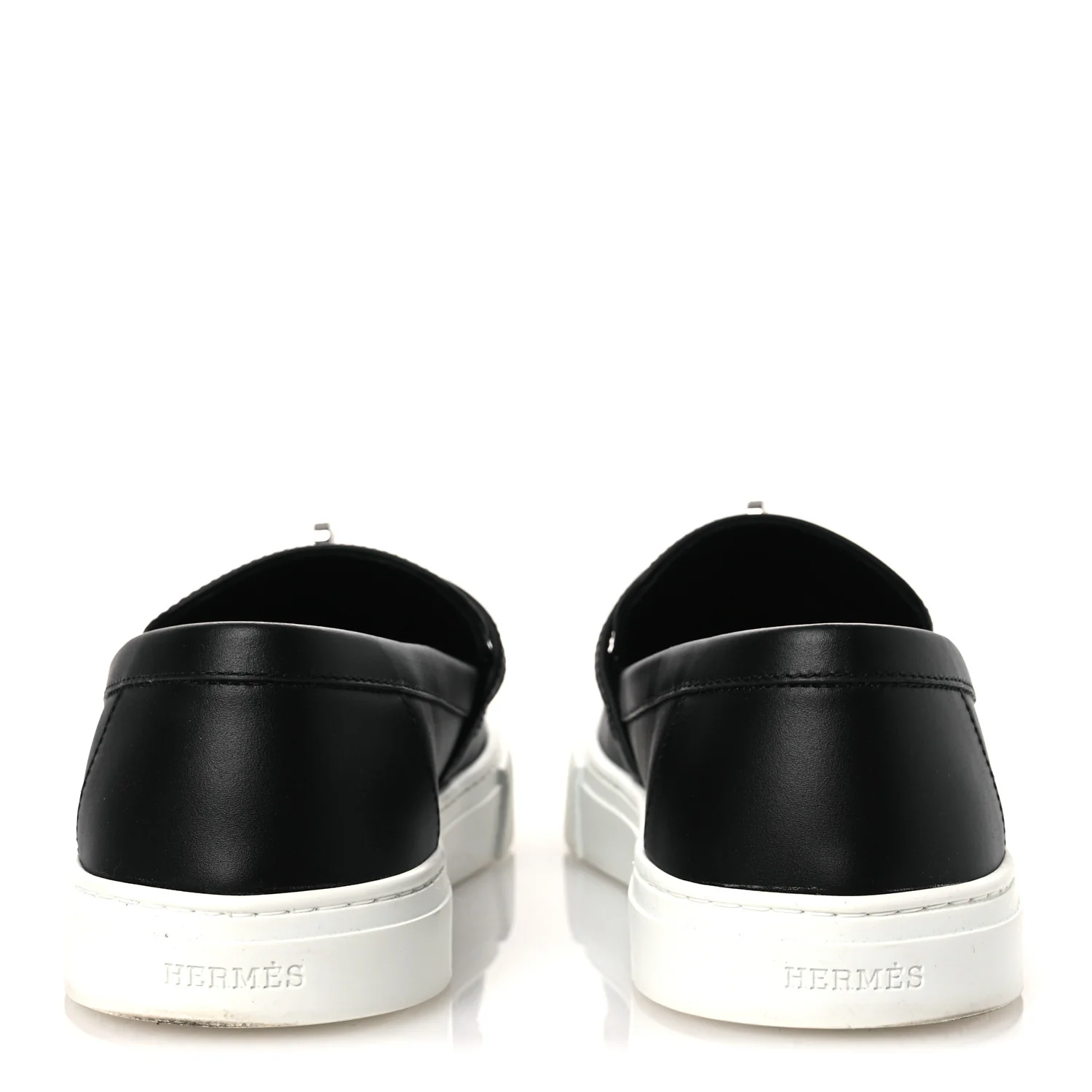 Calfskin Game Slip On Sneakers 39.5 Black - Image 6