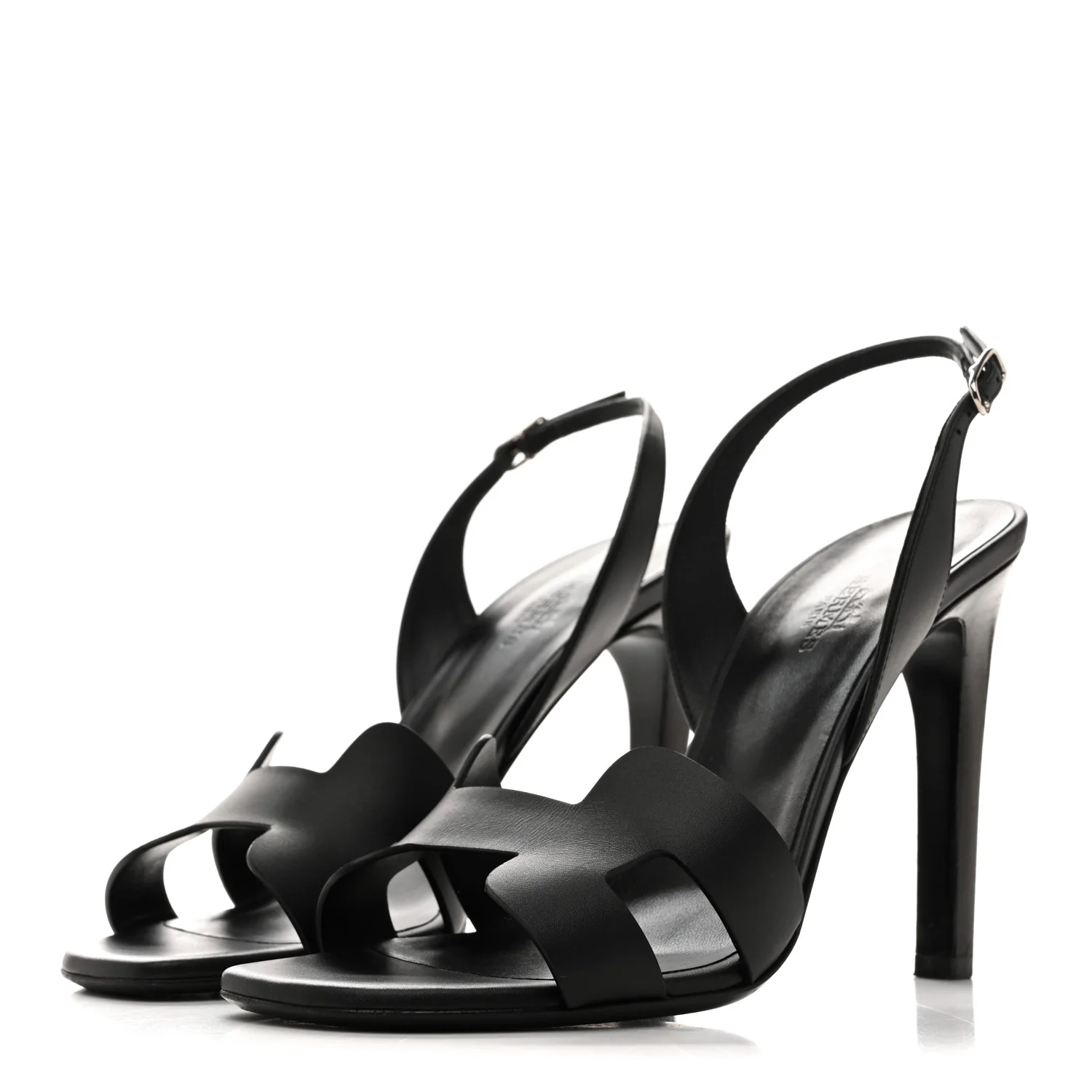 Calfskin Holy 105 Sandals 38 Black - Image 4
