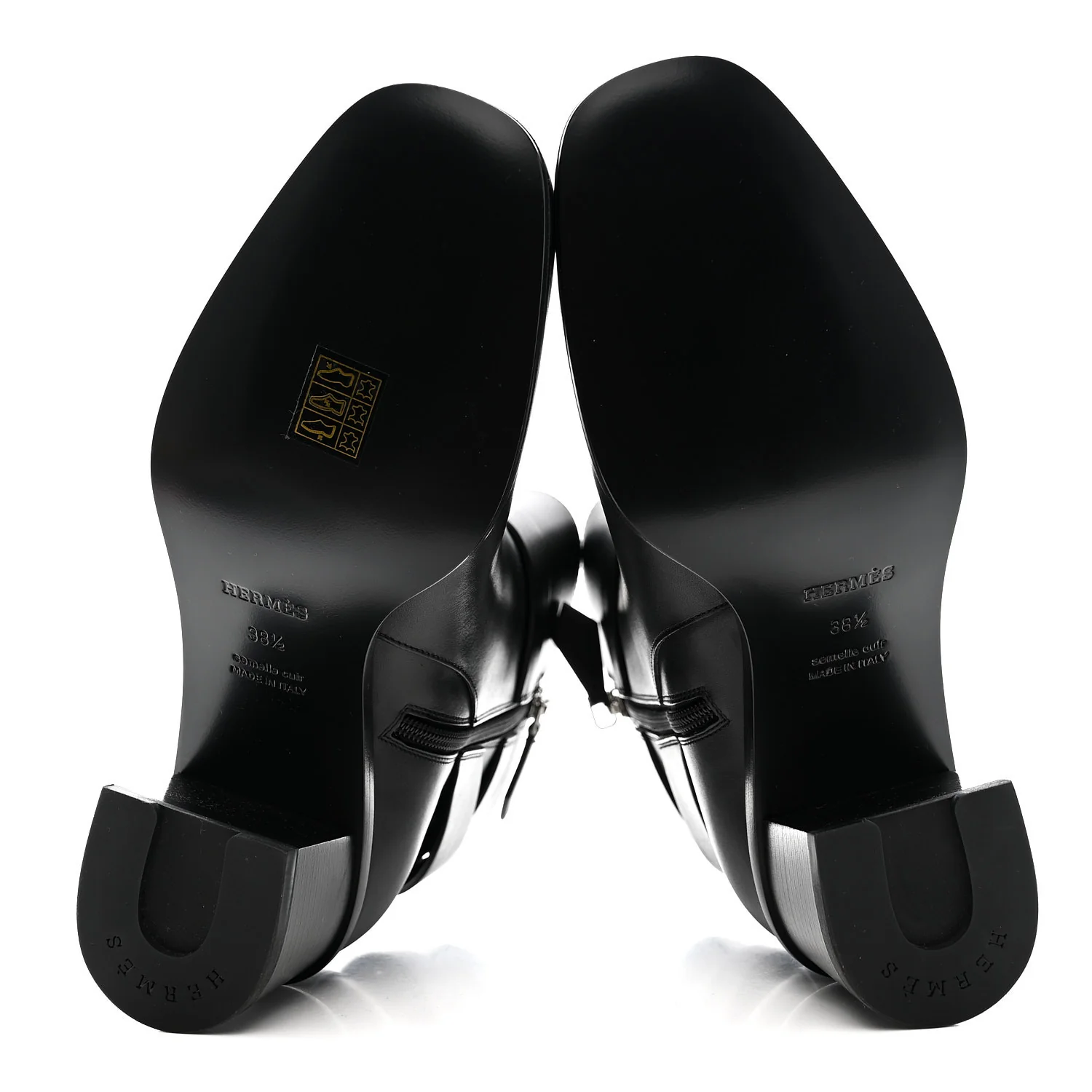 Calfskin Jill 60 Ankle Boots 38.5 Black - Image 6