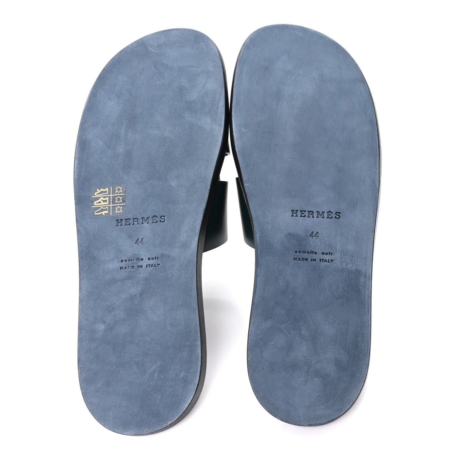 Calfskin Mens Izmir Sandals 44 Vert Fonce - Image 6