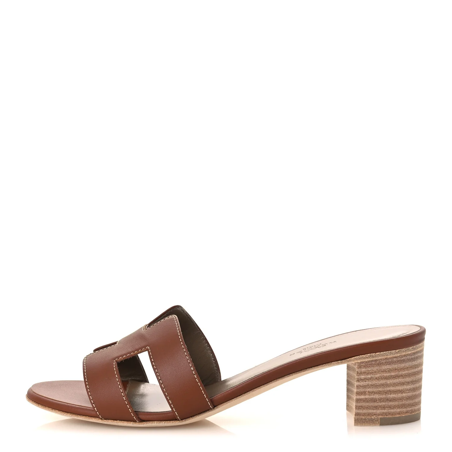 Calfskin Oasis Sandals 38.5 Gold