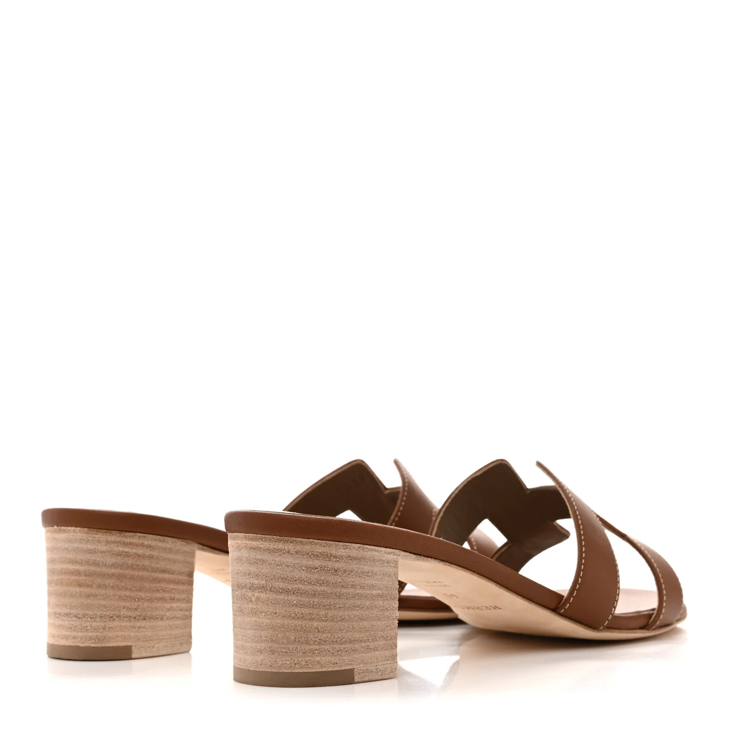 Calfskin Oasis Sandals 40 Gold - Image 5