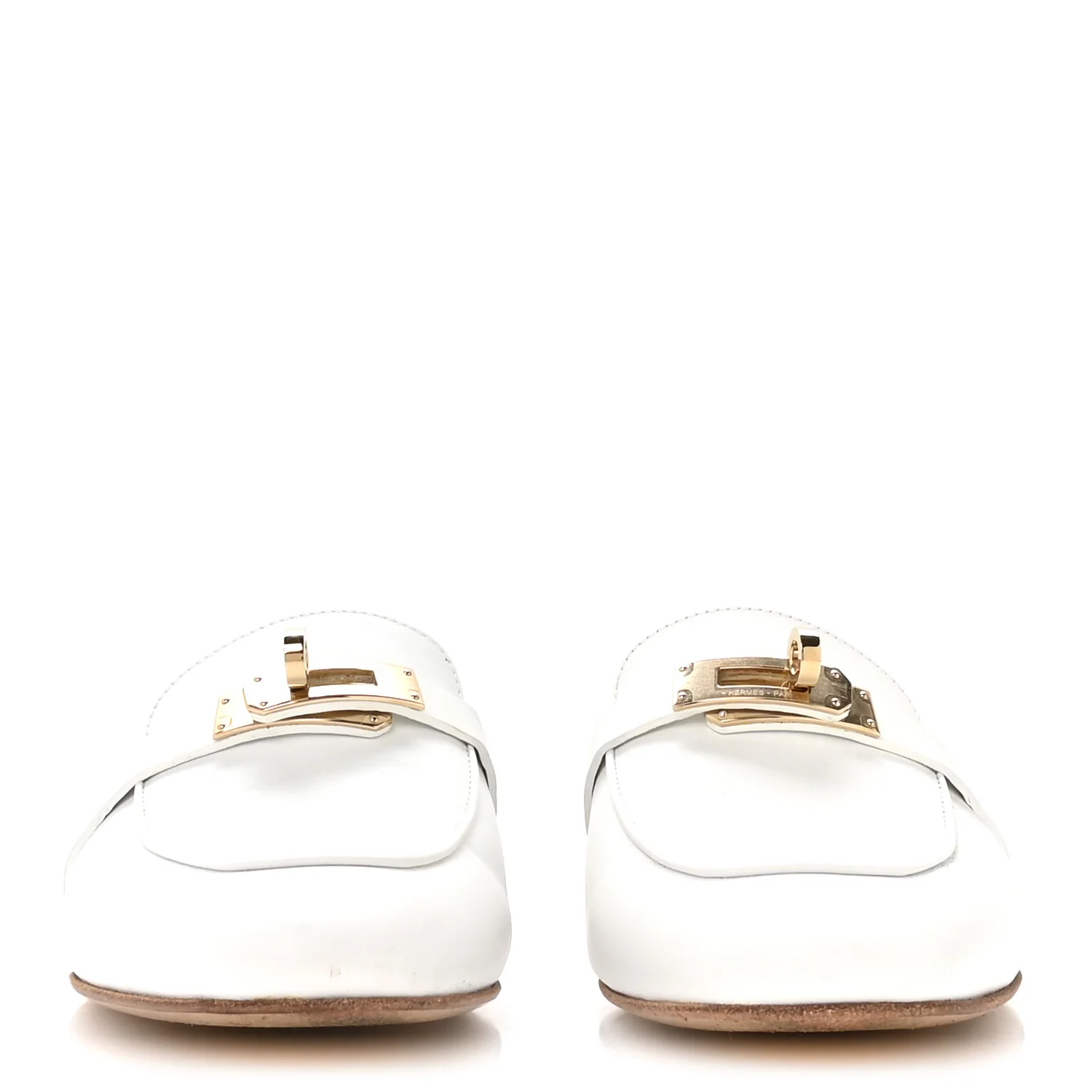 Calfskin Oz Mules 36 White - Image 3