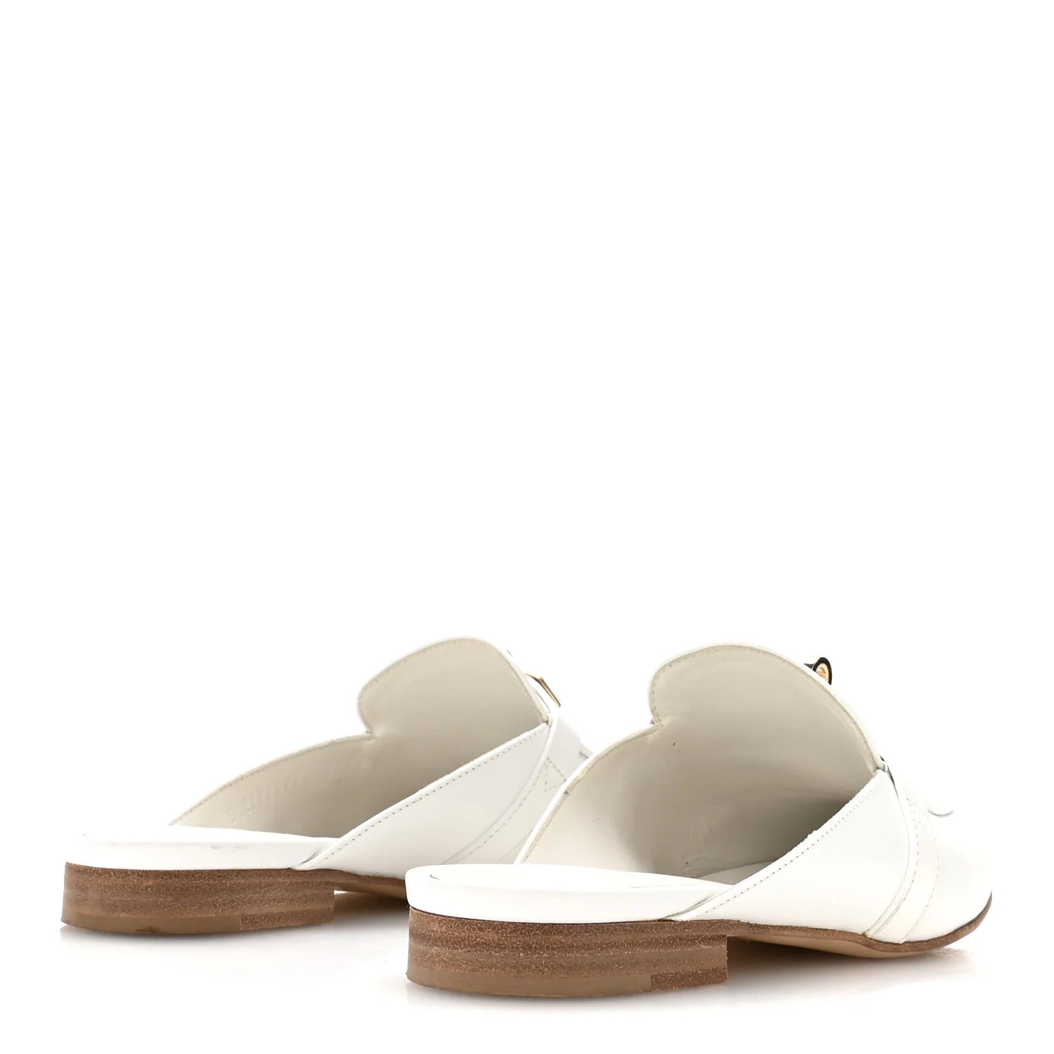 Calfskin Oz Mules 36 White - Image 5