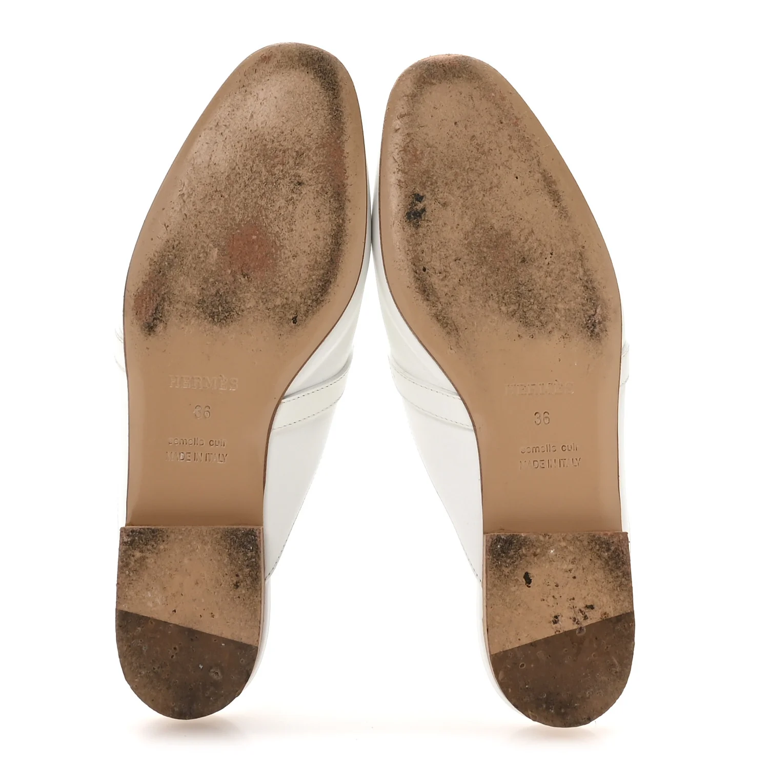 Calfskin Oz Mules 36 White - Image 6