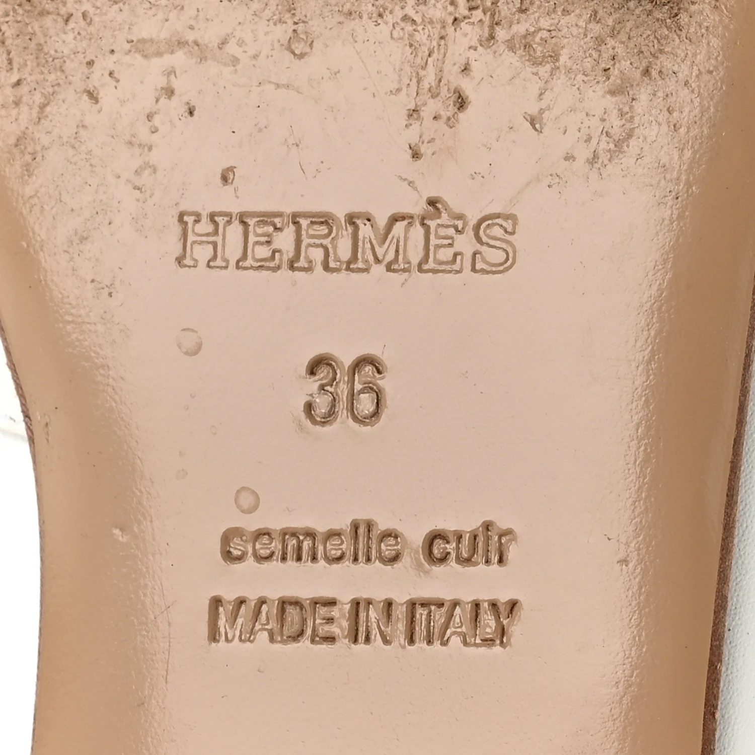 Calfskin Oz Mules 36 White - Image 7