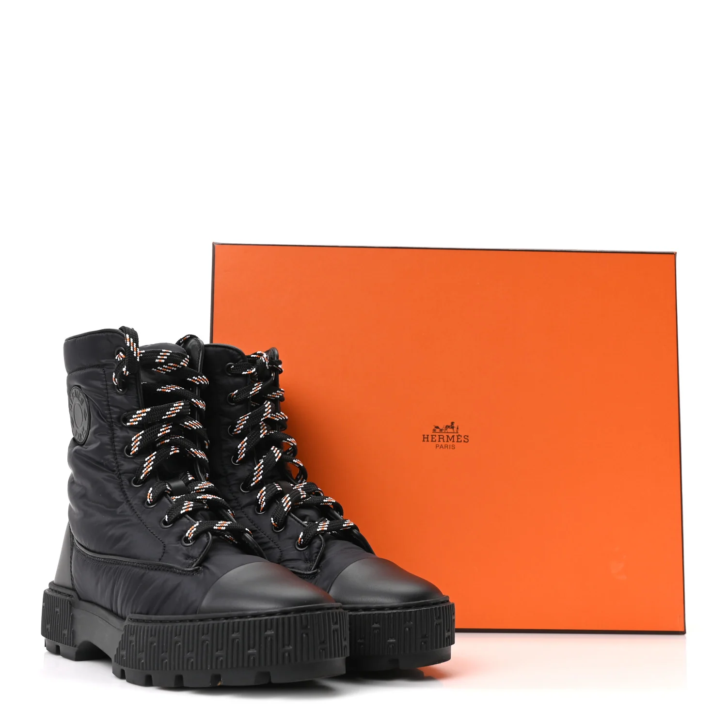 Calfskin Parachute Fresh Ankle Boots 35 Black - Image 10