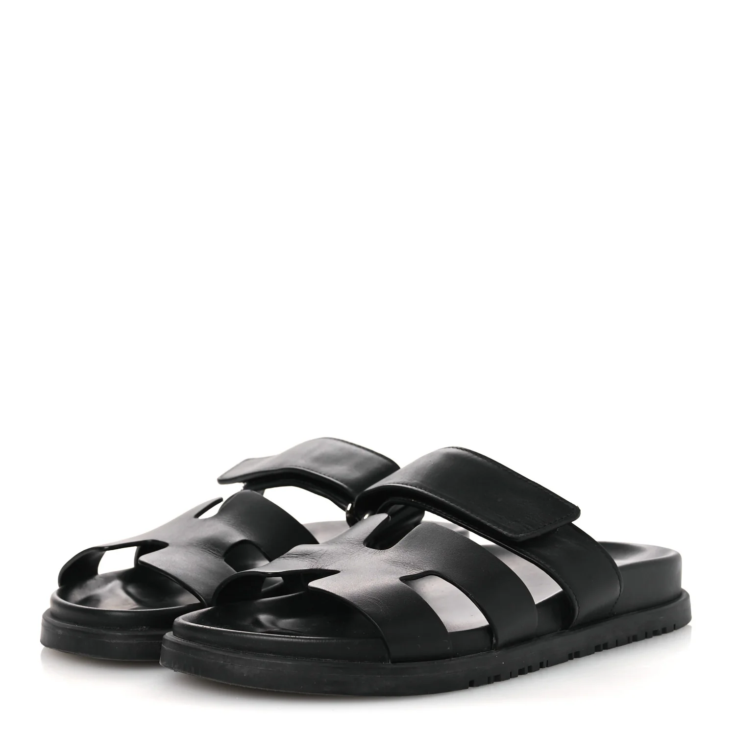 Calfskin Womens Chypre Sandals 36 Black - Image 4