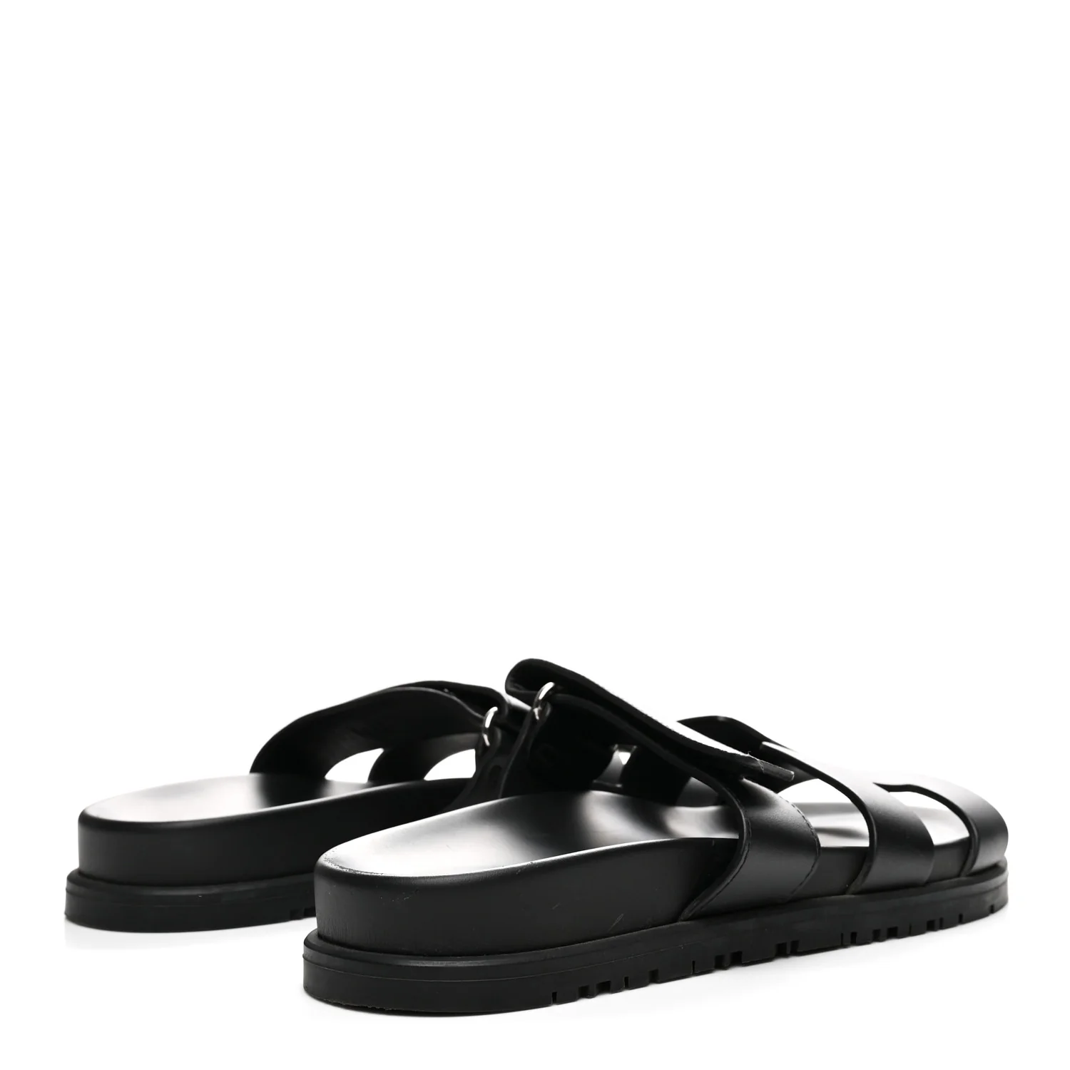 Calfskin Womens Chypre Sandals 36.5 Black - Image 5