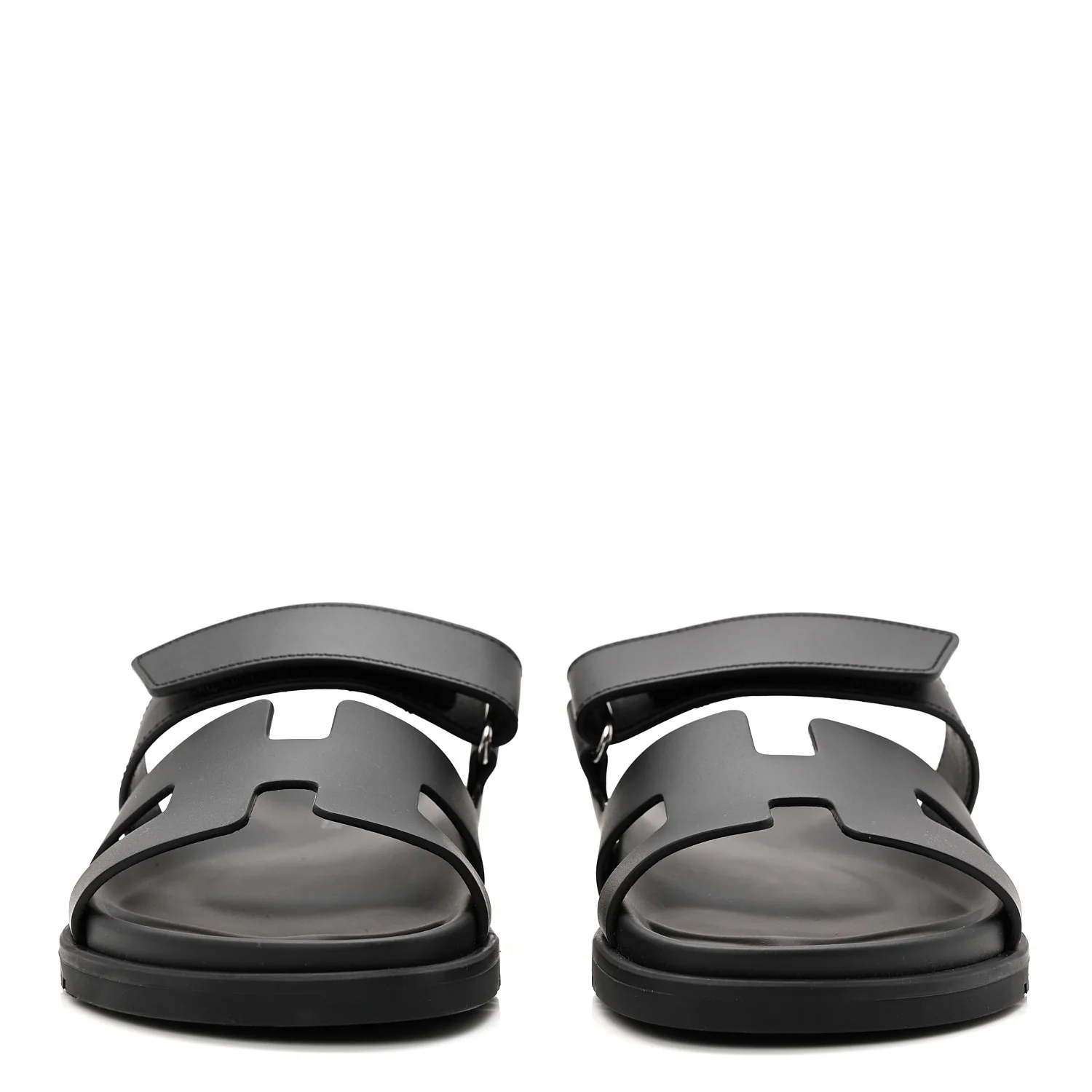 Calfskin Womens Chypre Sandals 37 Black - Image 3