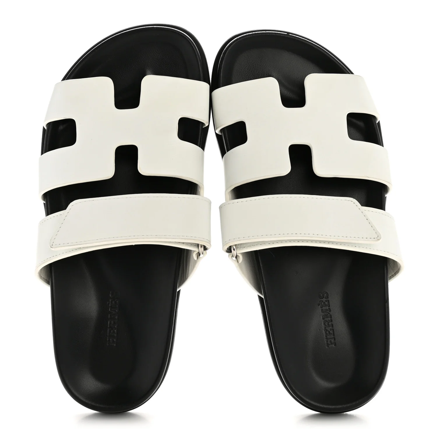 Calfskin Womens Chypre Sandals 37 White - Image 2