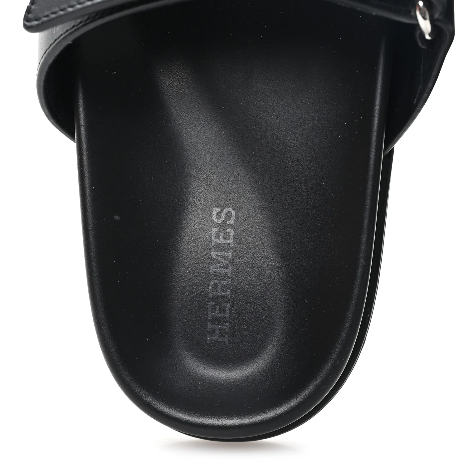 Calfskin Womens Chypre Sandals 37.5 Black - Image 8