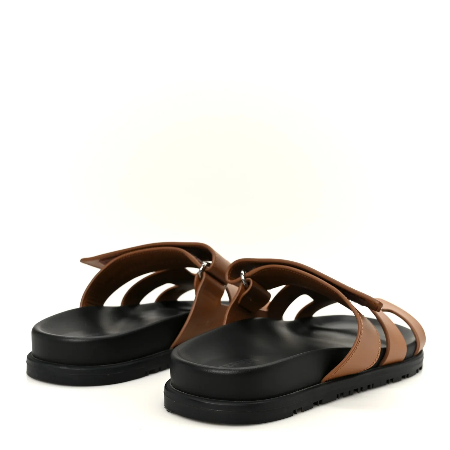Calfskin Womens Chypre Sandals 37.5 Gold - Image 5