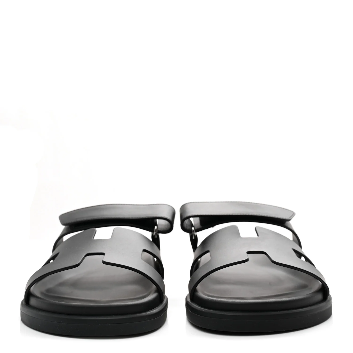 Calfskin Womens Chypre Sandals 38 Black - Image 3